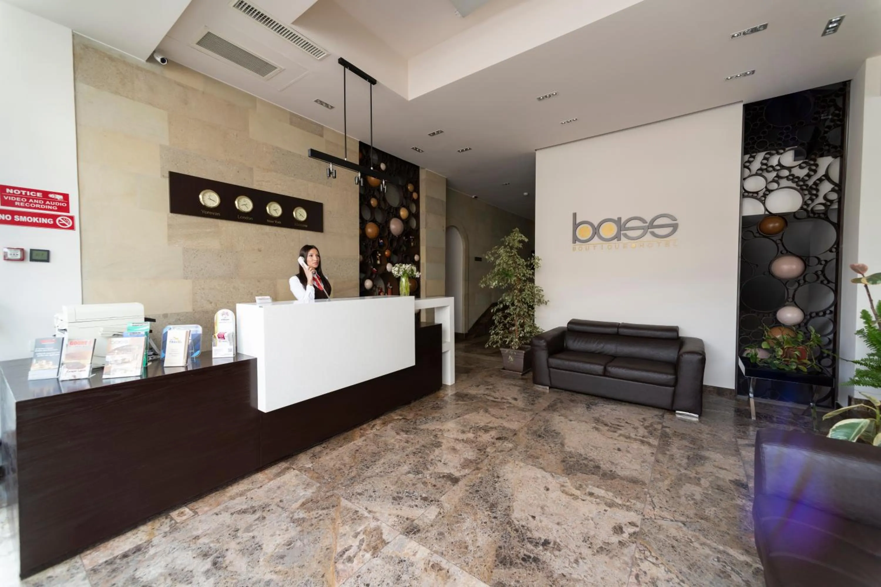 Lobby or reception in Bass Boutique Hotel