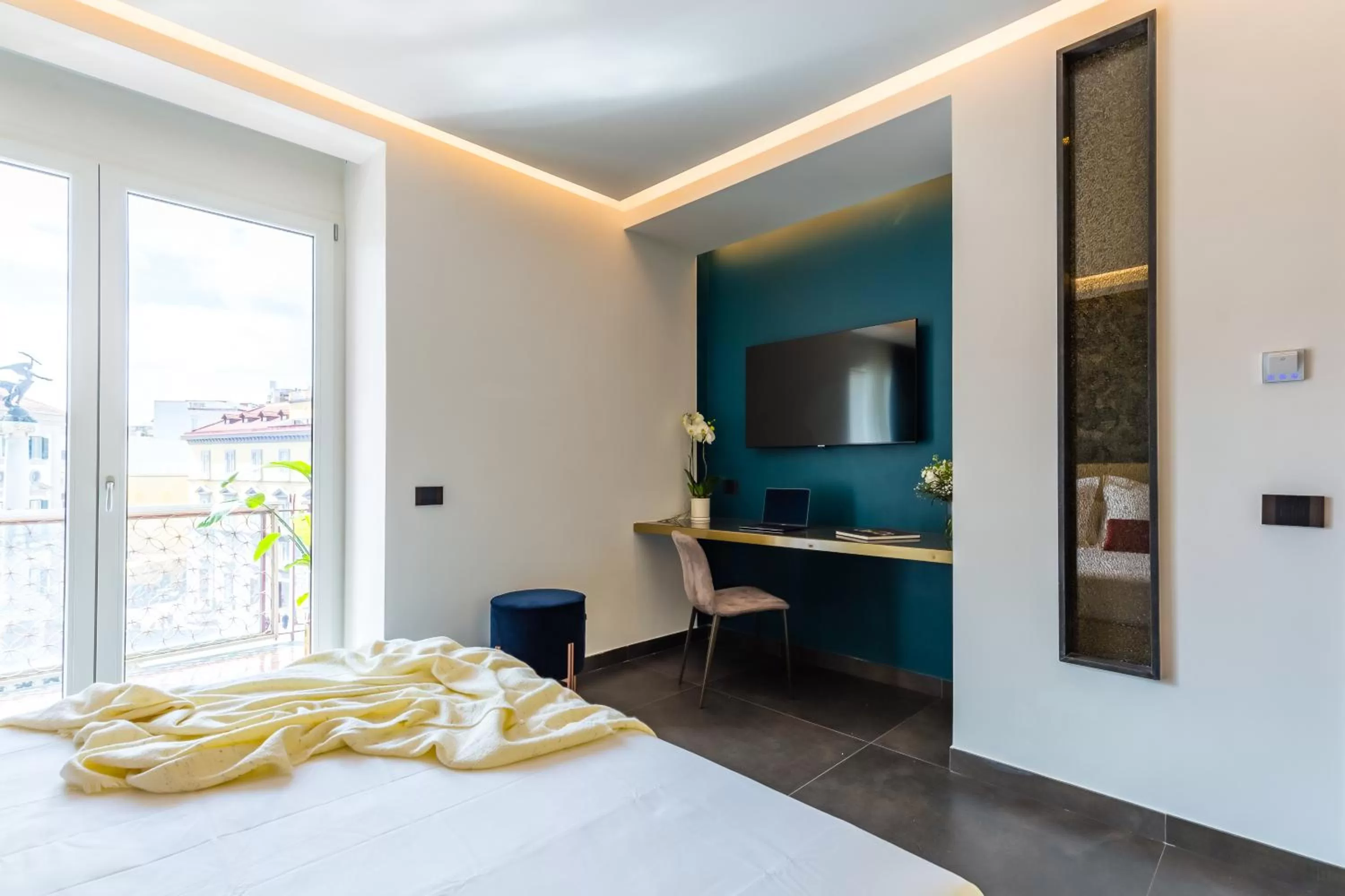 Bed in Dei Martiri Suite