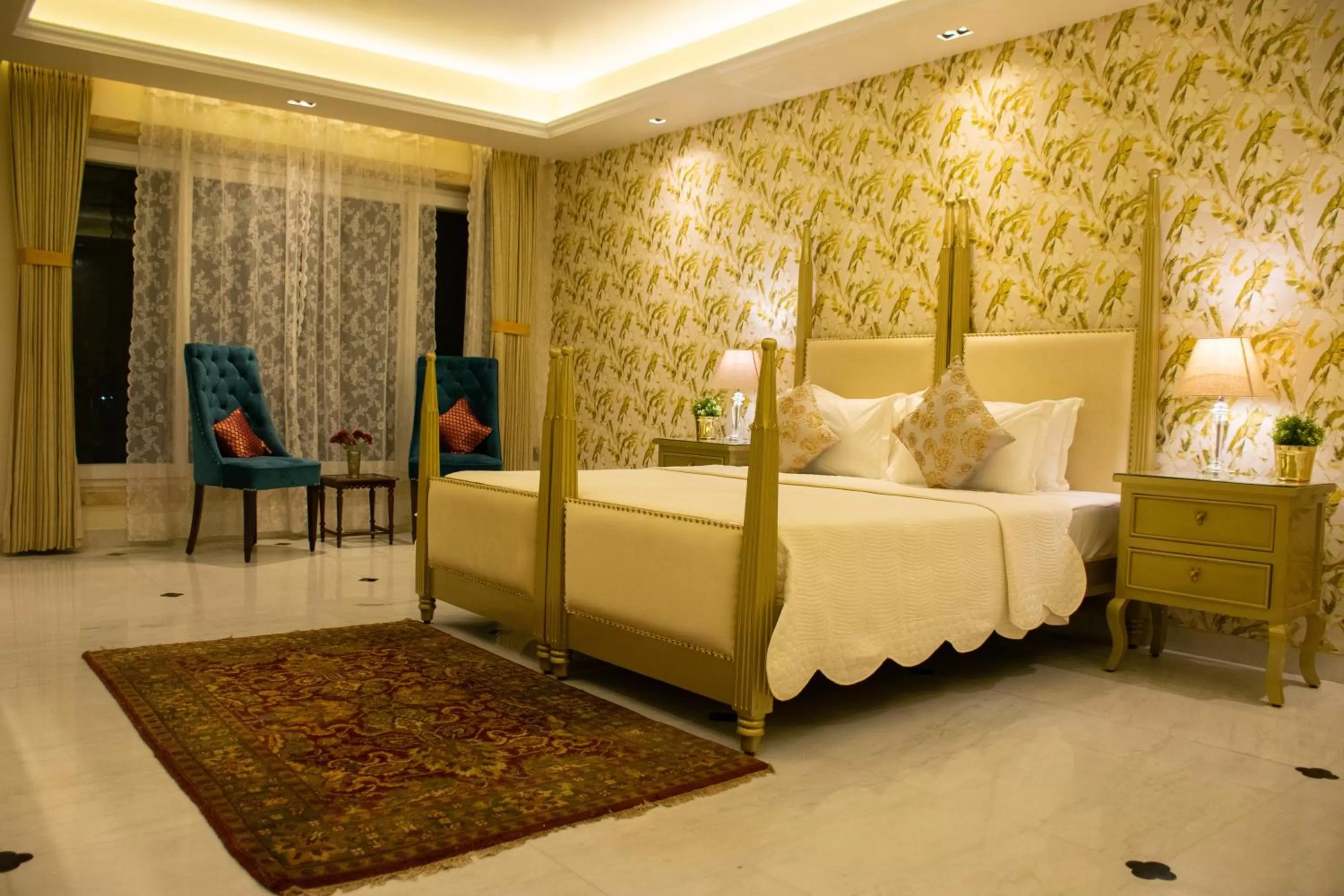 Bed in Dileep Kothi - A Royal Boutique Luxury Suites in Jaipur