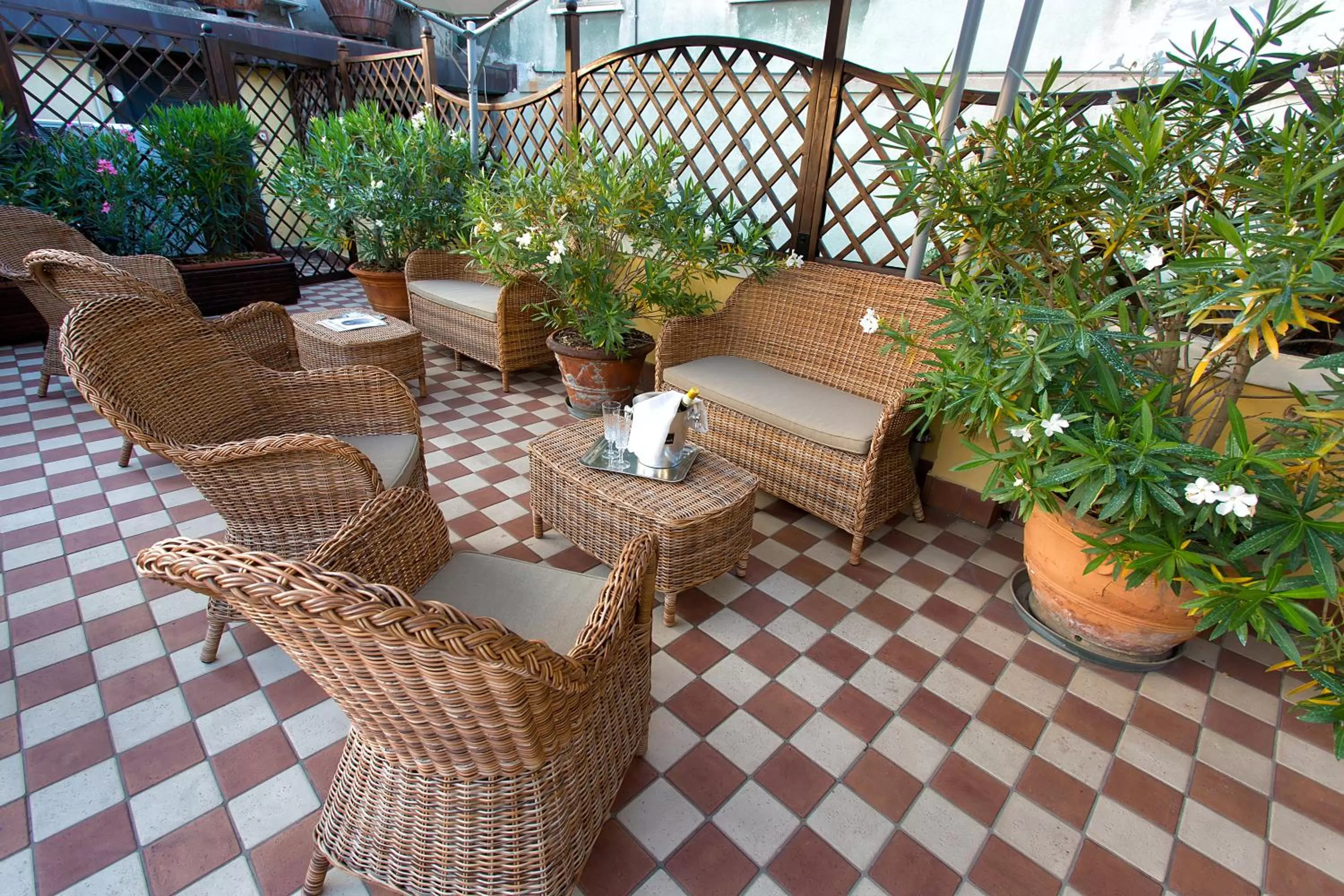 Patio in Hotel Conterie