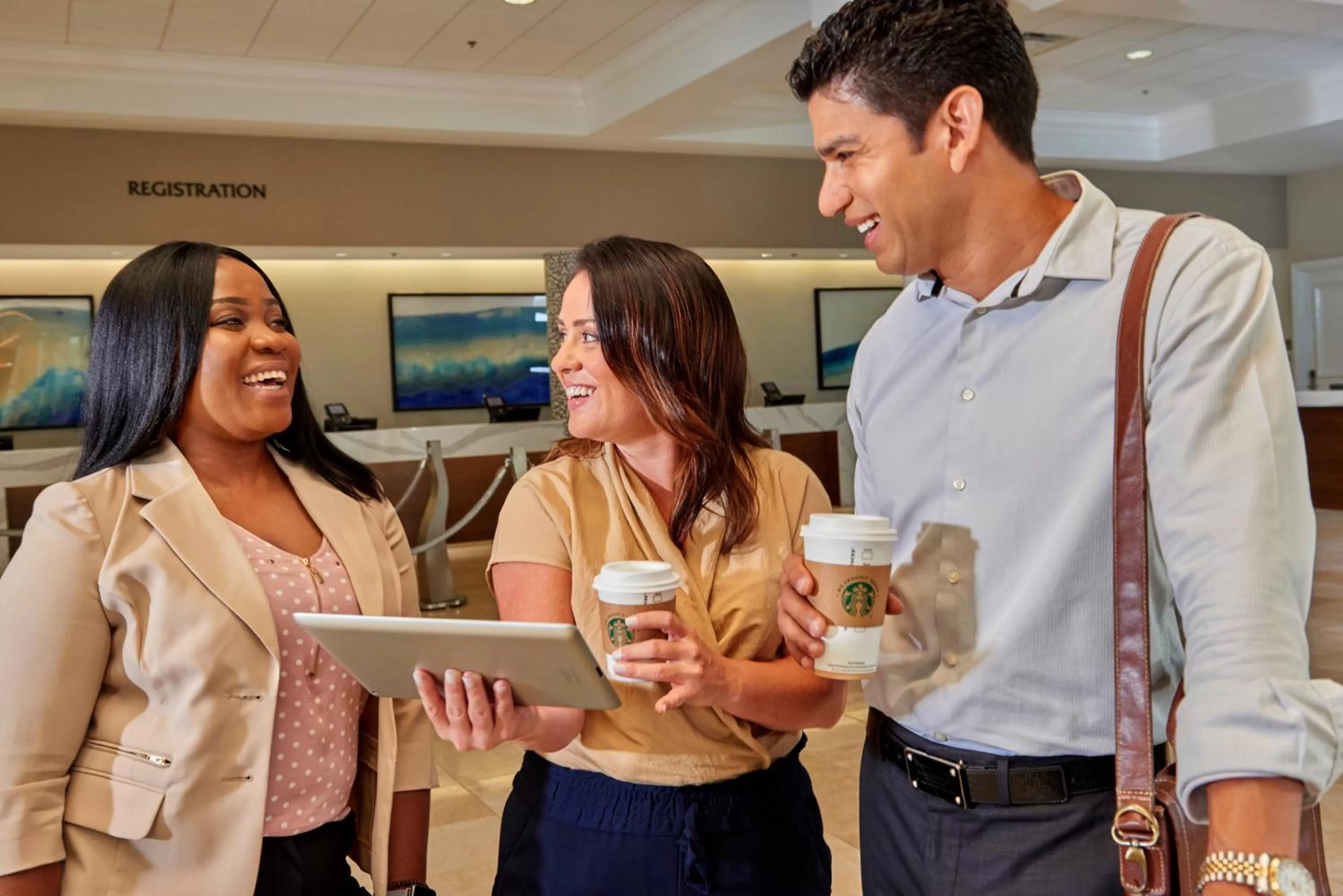 People in Rosen Plaza Hotel Orlando Convention Center