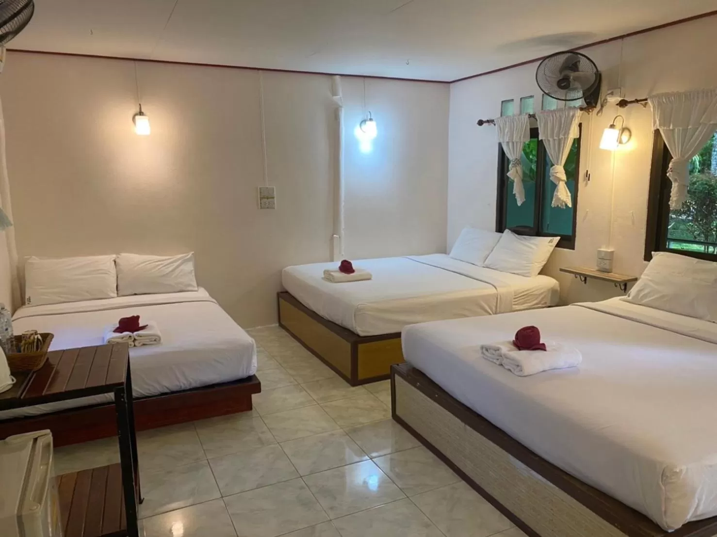 Bed in Khao Sok Jungle Huts Resort