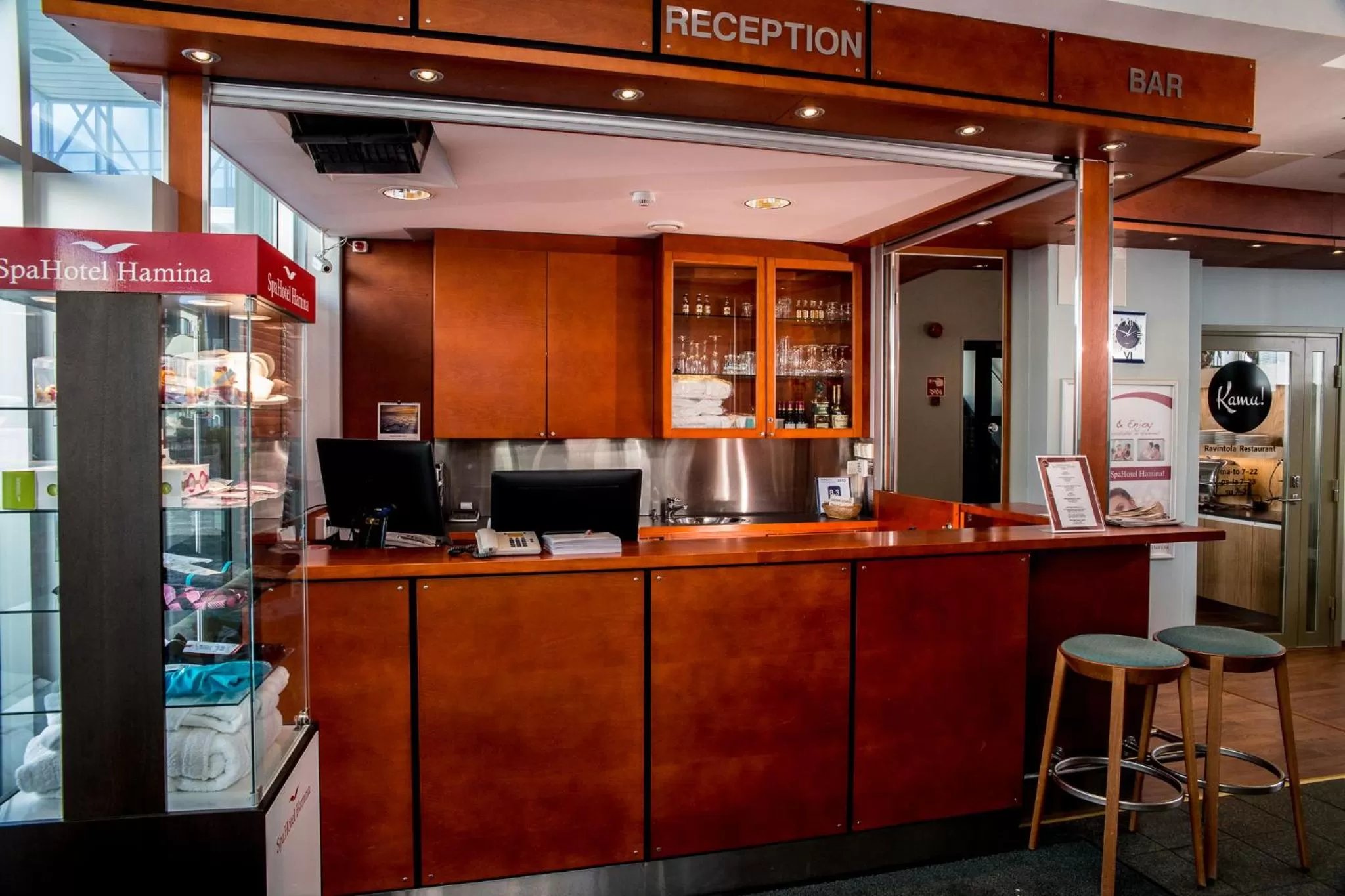 Lobby or reception in SpaHotel Hamina