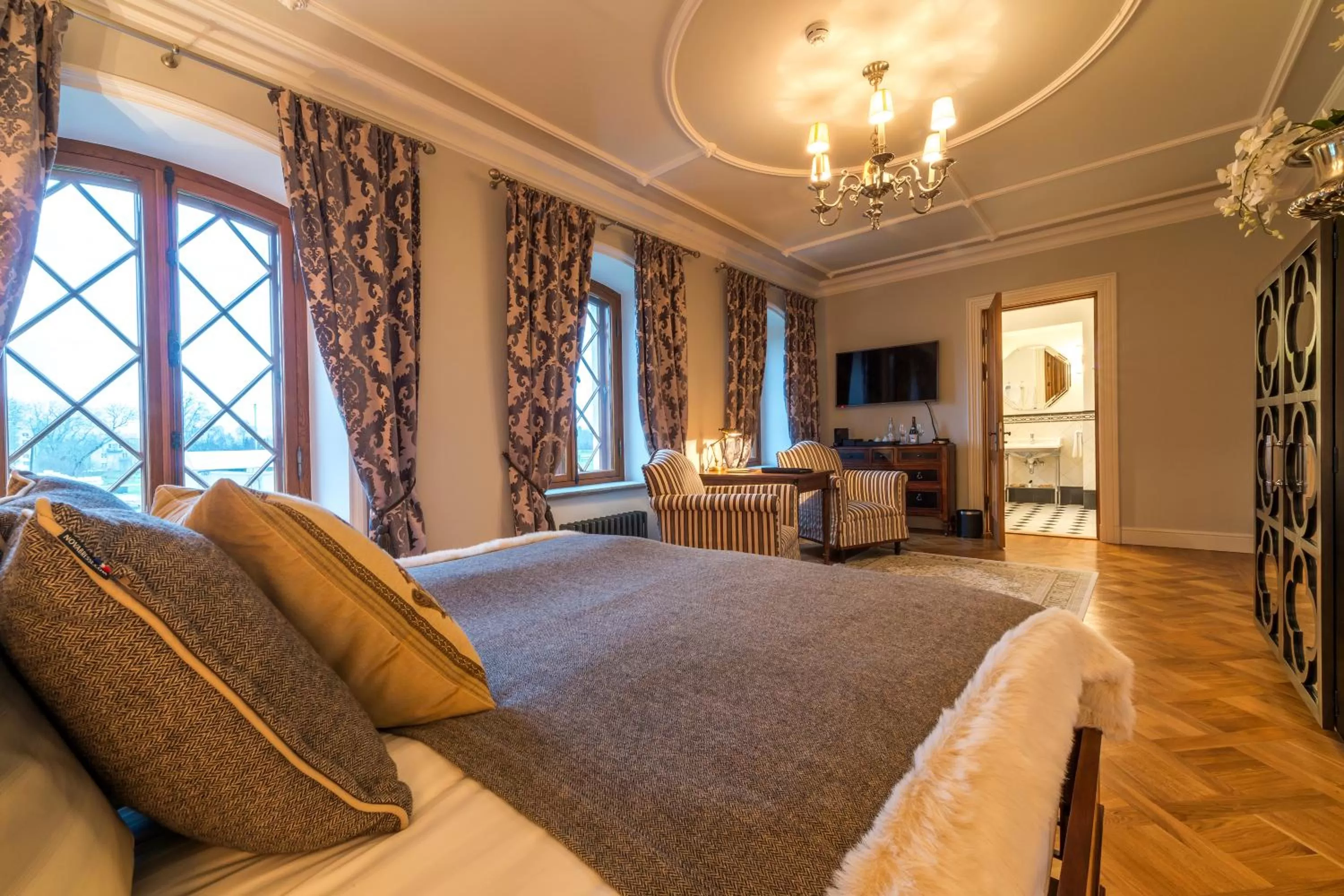 Bathroom, Bed in Schloss Fall, Keila-Joa