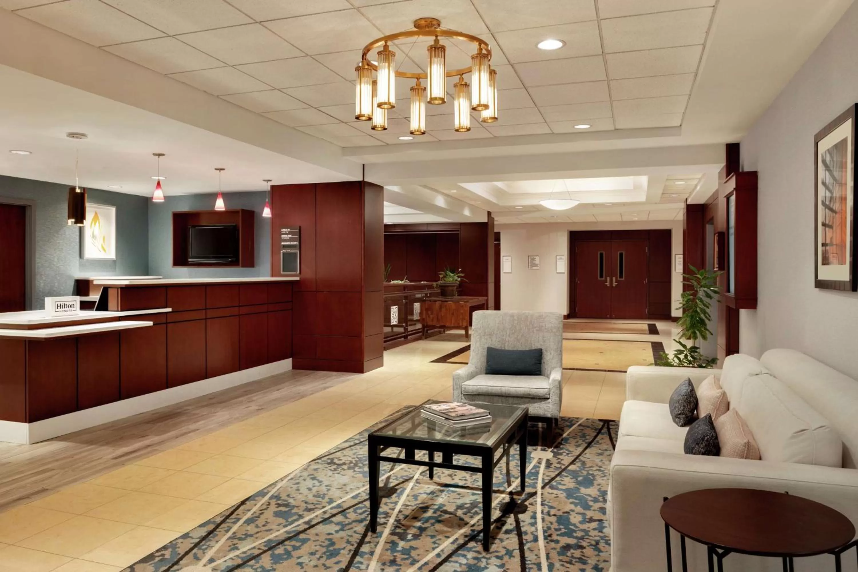 Lobby or reception in Hilton Garden Inn Troy