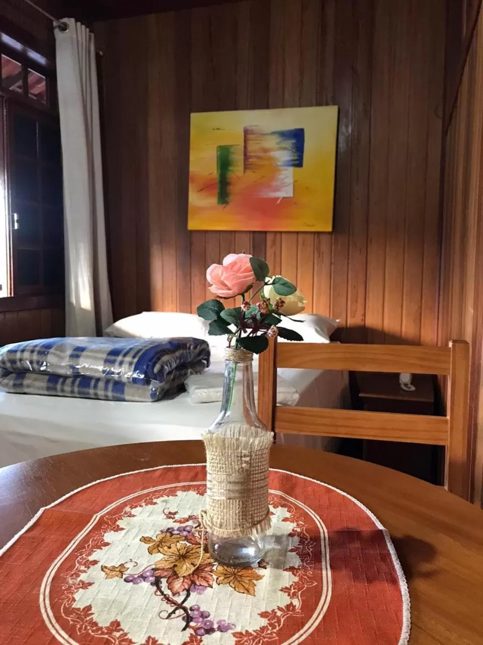 Bed in Hotel Montanus