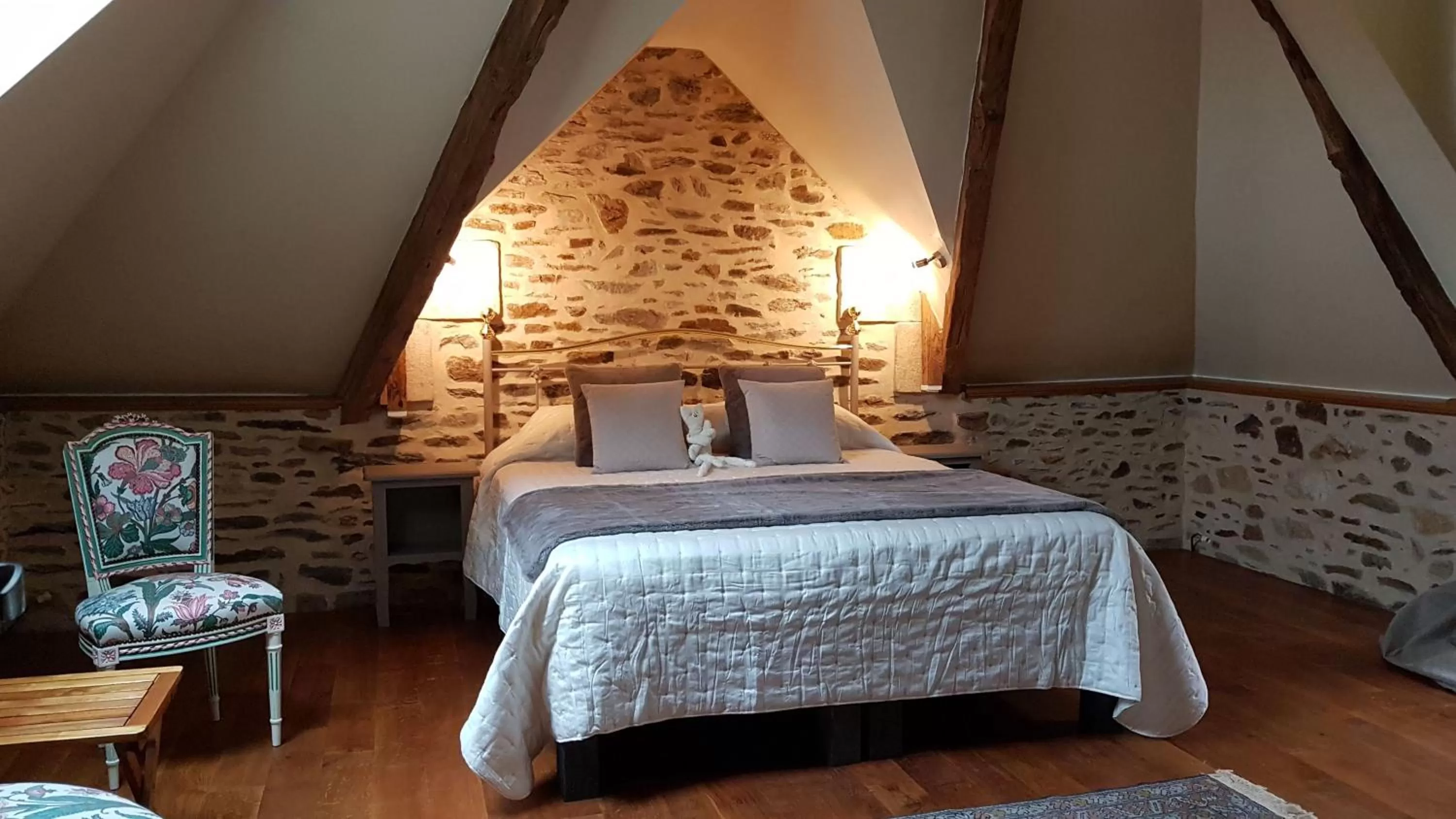 Bedroom, Bed in Le Manoir de la Bigotière