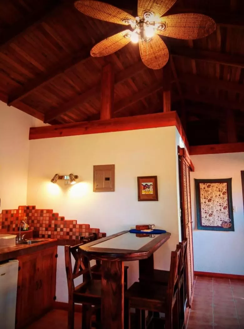 Dining area in Orosi Lodge