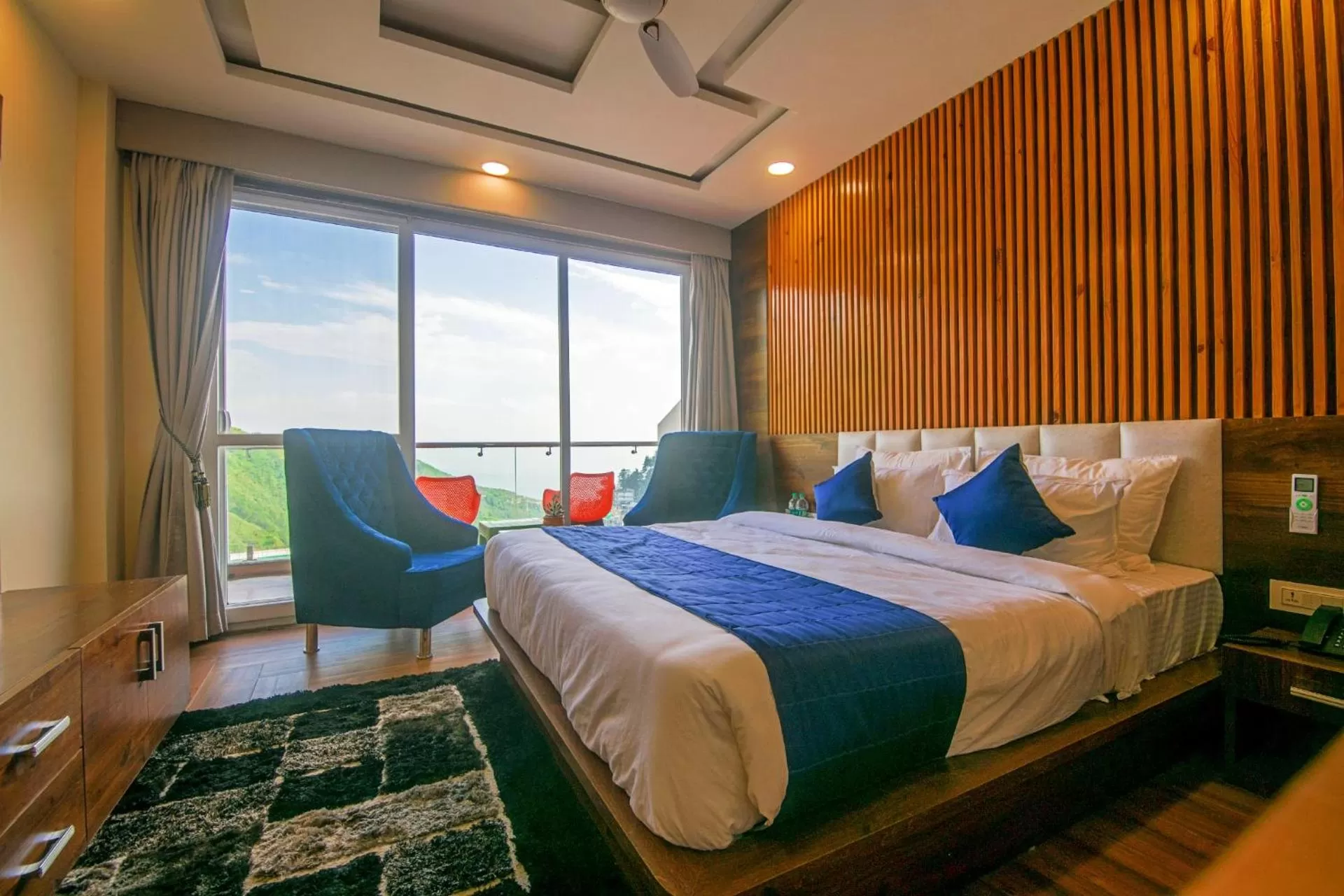 Photo of the whole room, Bed in Shivaay Morex- A Vegetarian Hotel