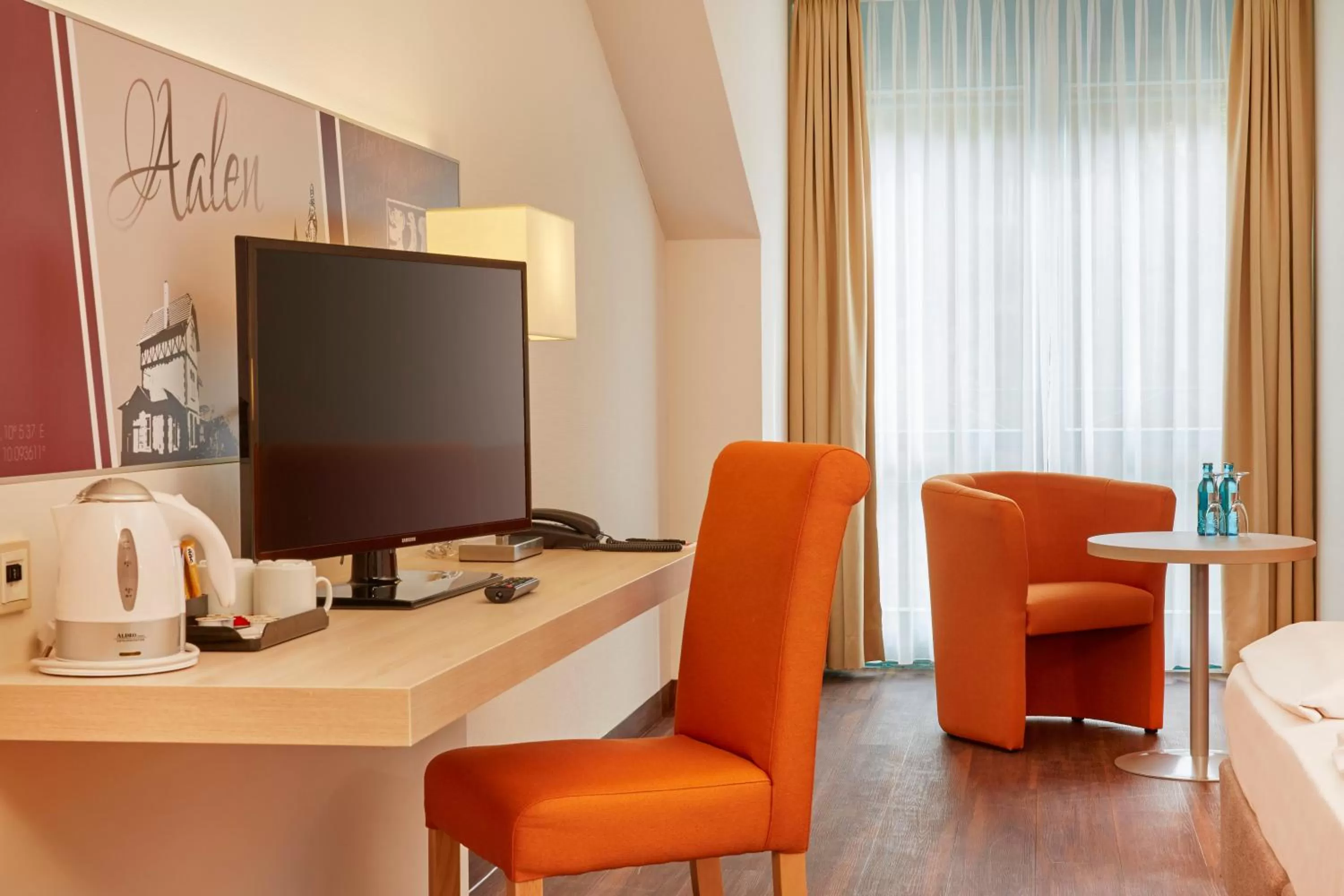 Decorative detail, Bed in H+ Hotel Limes Thermen Aalen