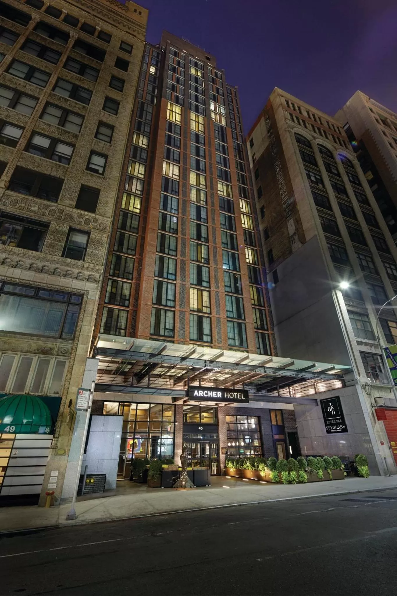 Property building in Archer Hotel New York