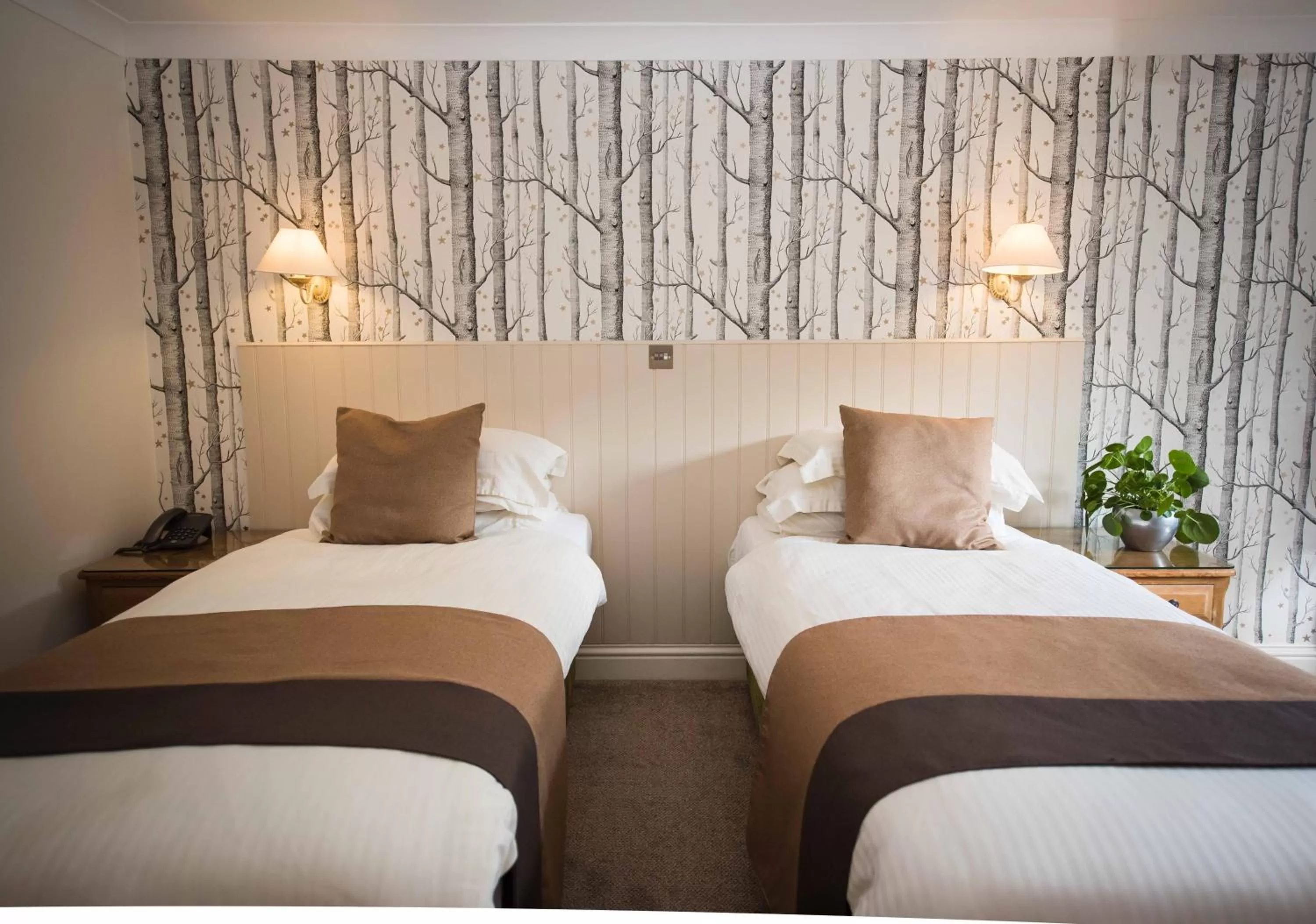 Bed in Flackley Ash Country House Hotel