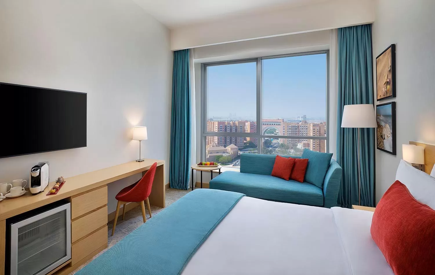 Bed in Avani Ibn Battuta Dubai Hotel