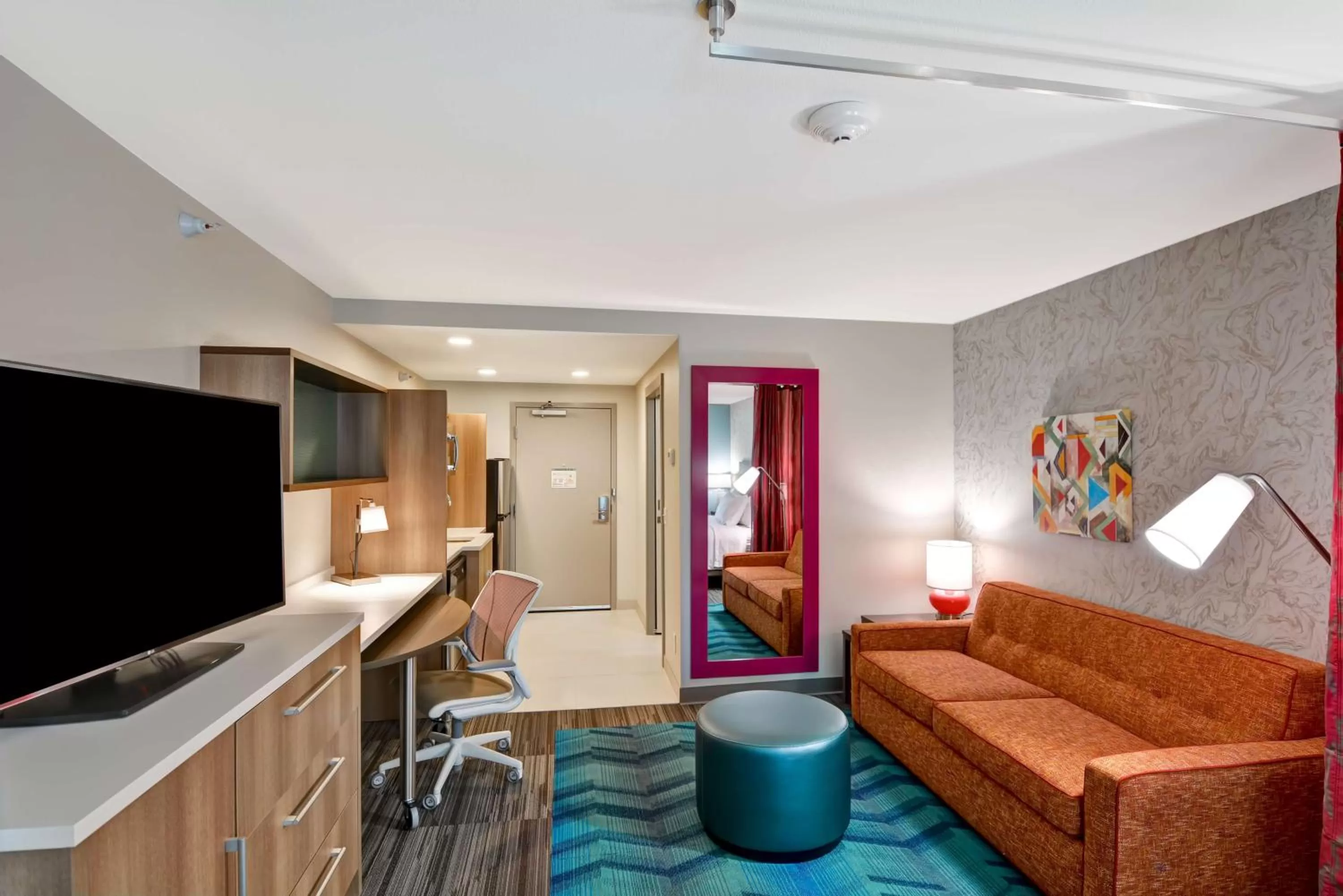 Bedroom in Home2 Suites By Hilton Lafayette