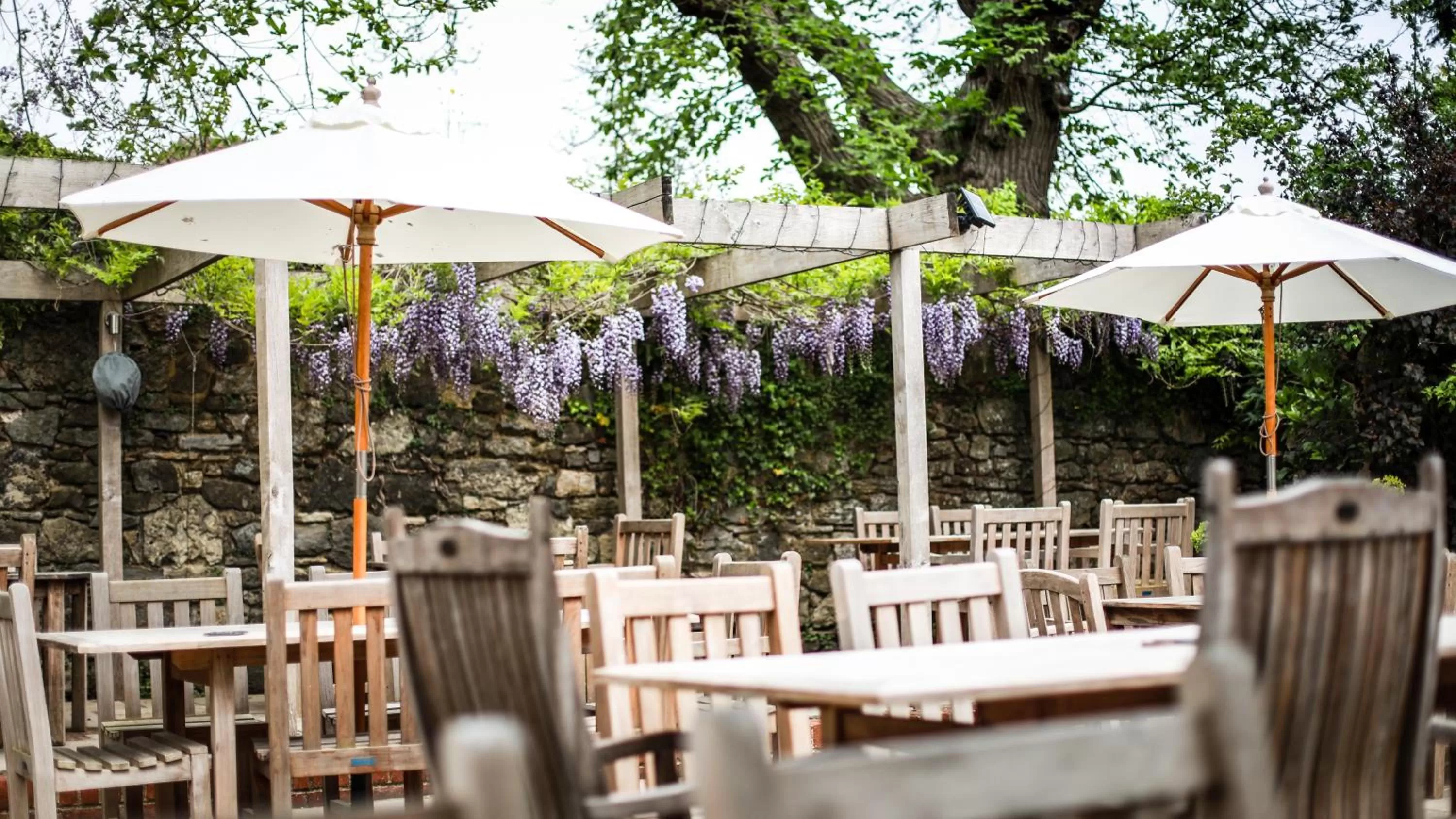 Patio in The Angel Inn, Petworth