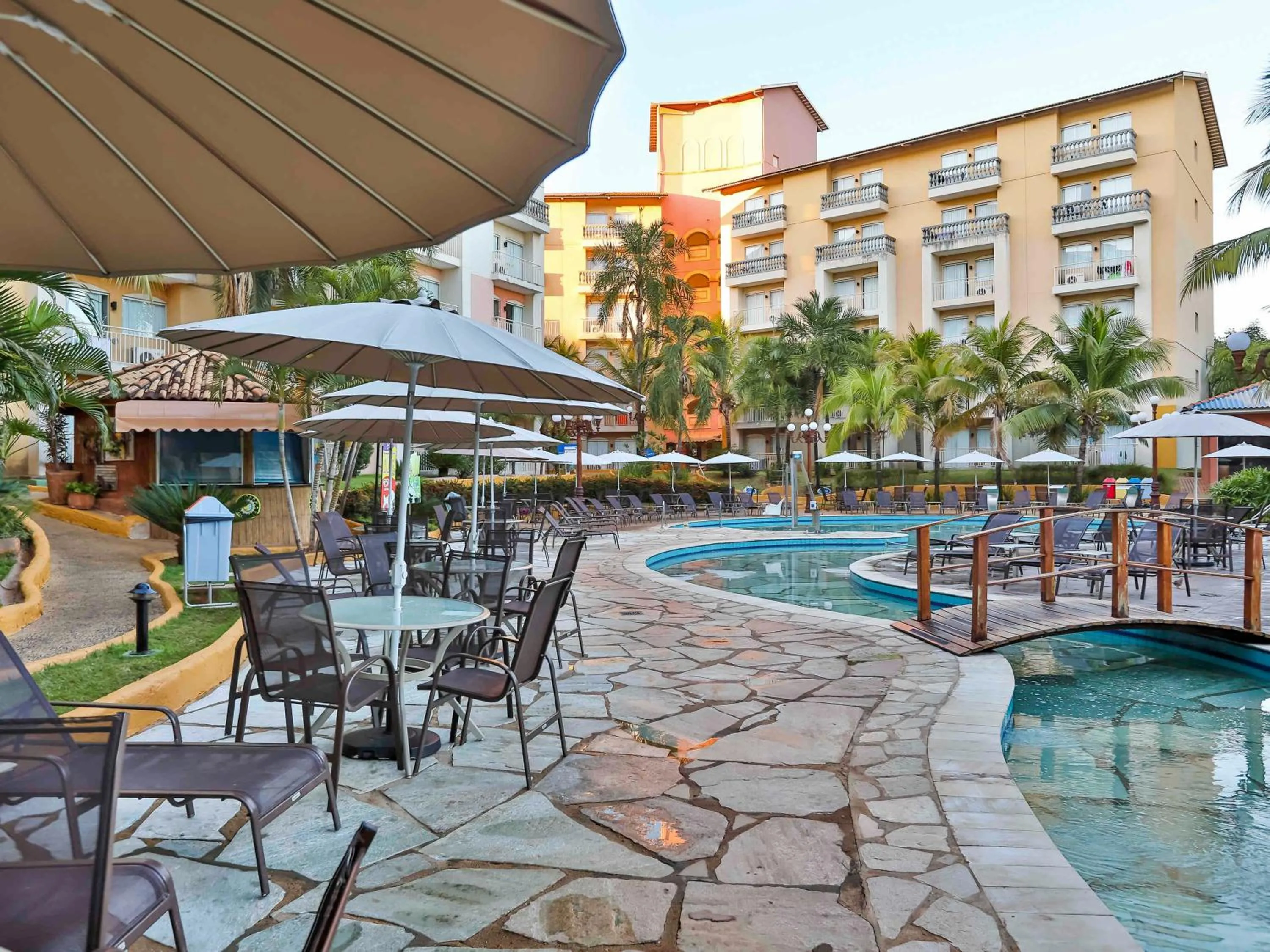 Pool view in Thermas de Olimpia Resort