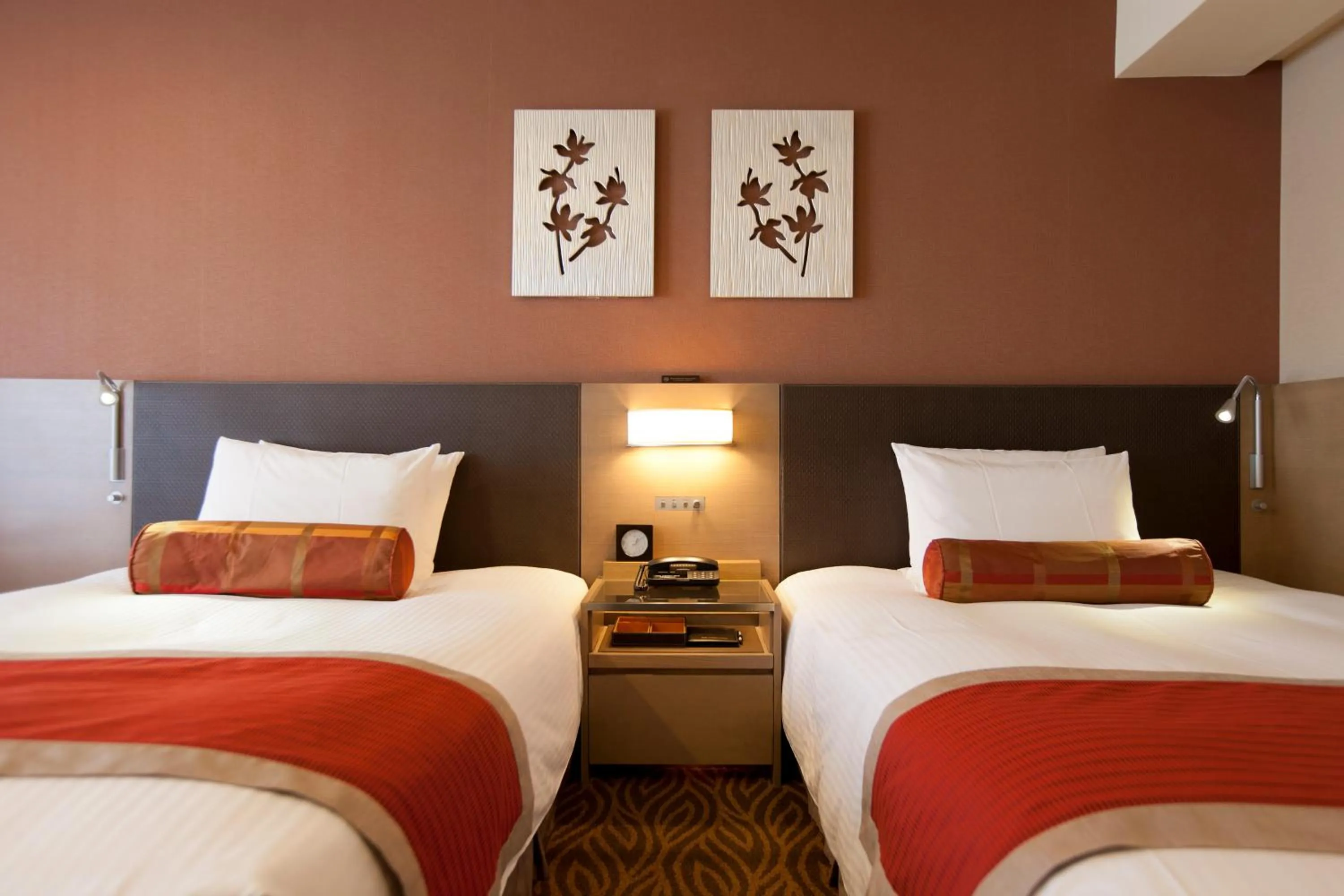 Decorative detail, Bed in Hotel Sardonyx Tokyo