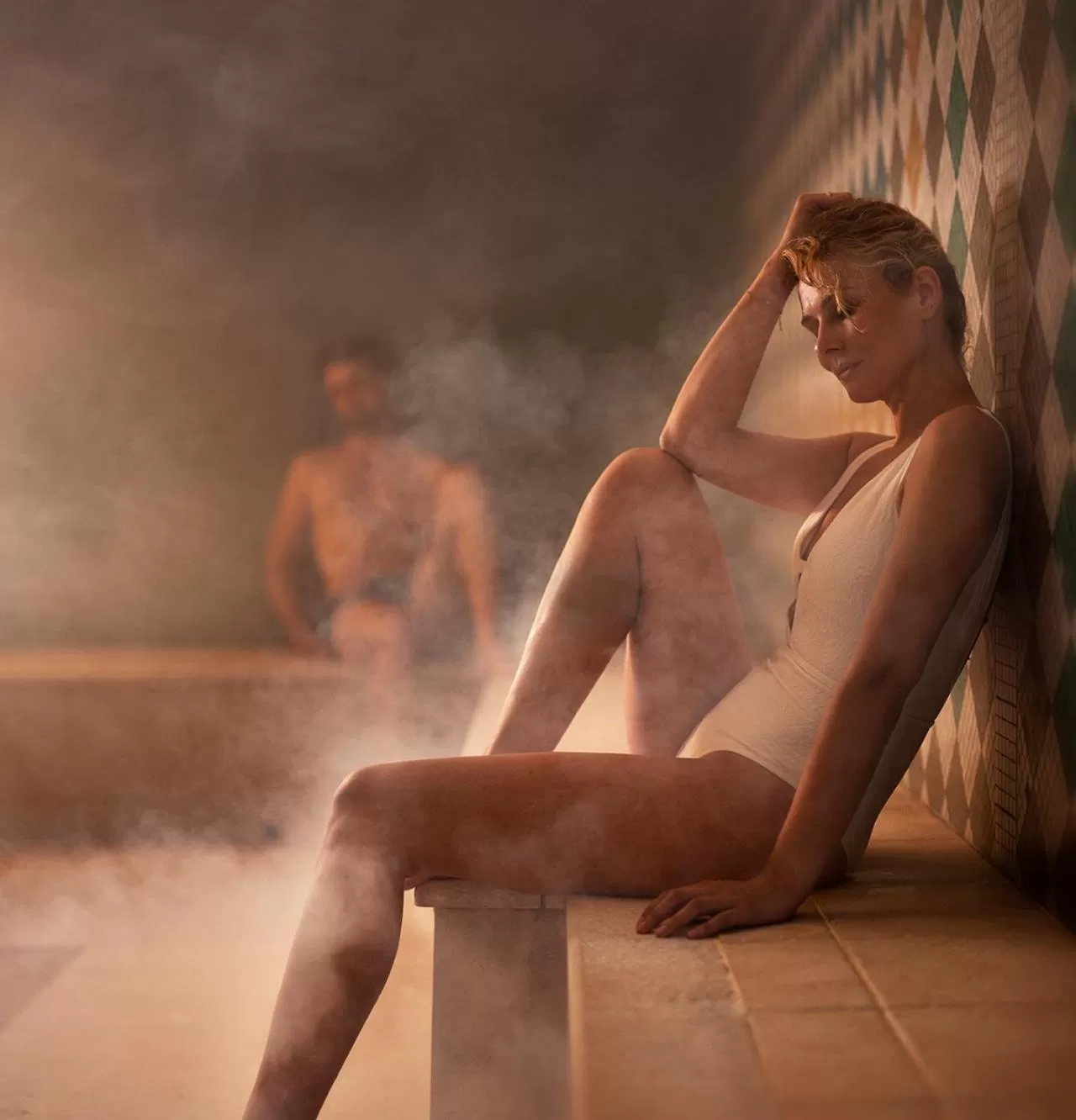 Steam room in Alliance Pornic Hôtel Thalasso & Spa