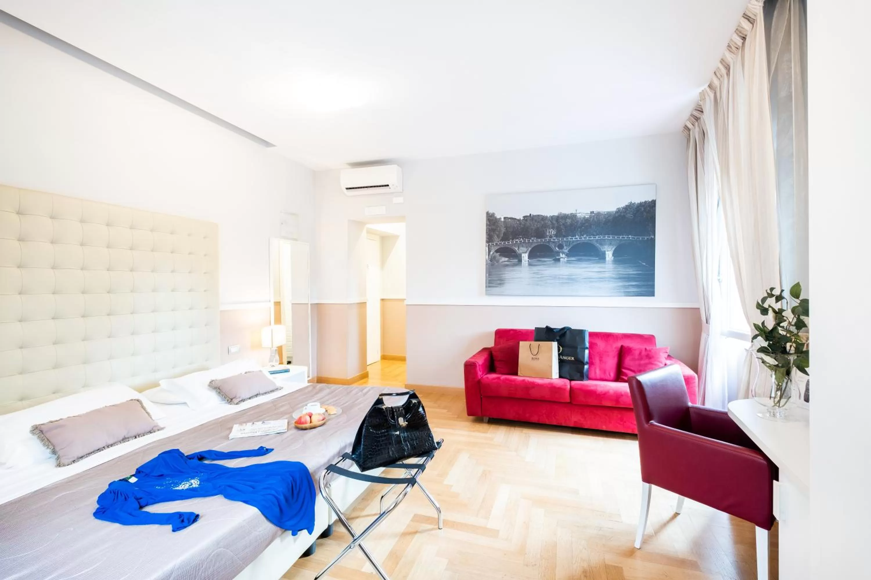 Bed in Rome River Inn