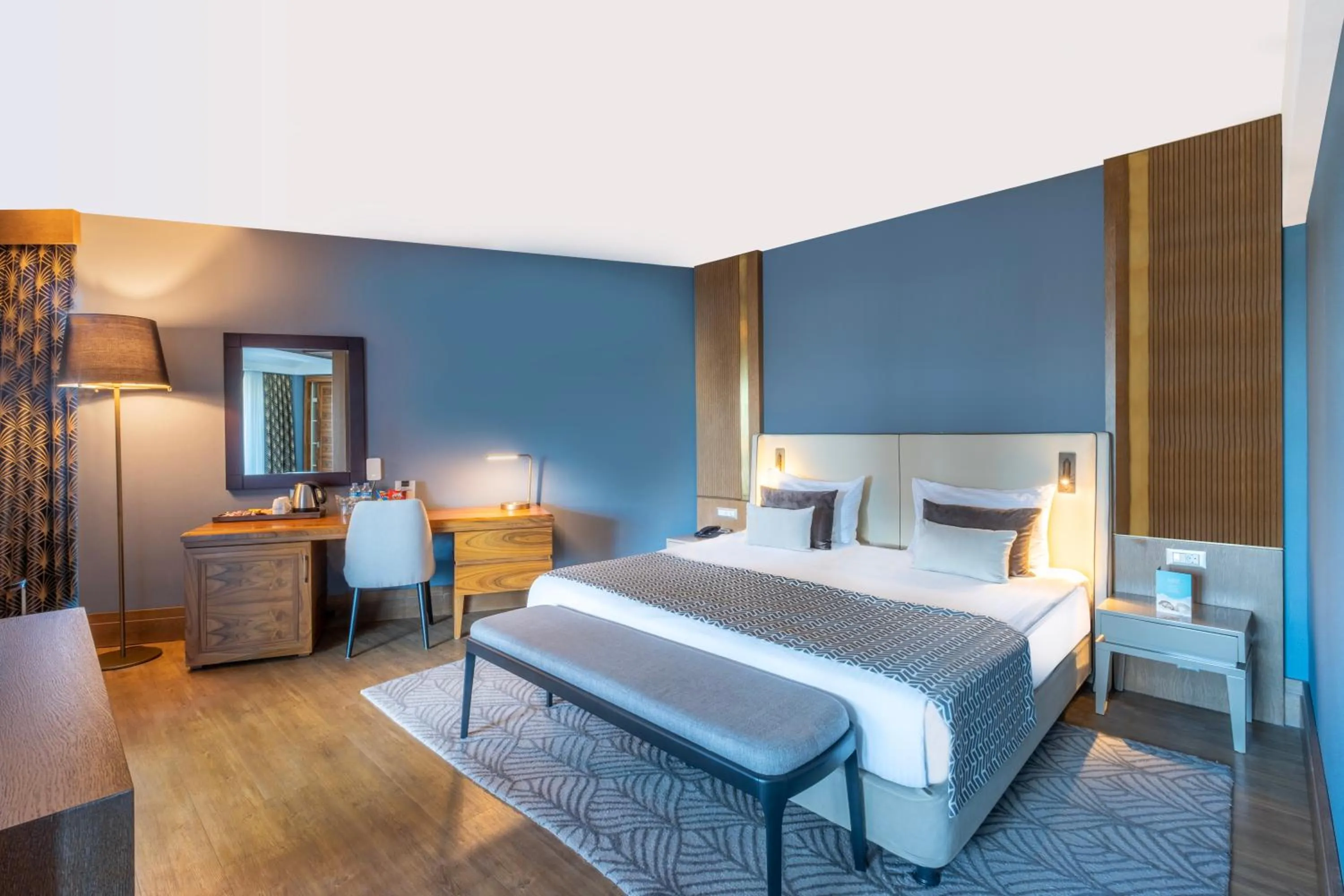 Bed in Susesi Luxury Resort