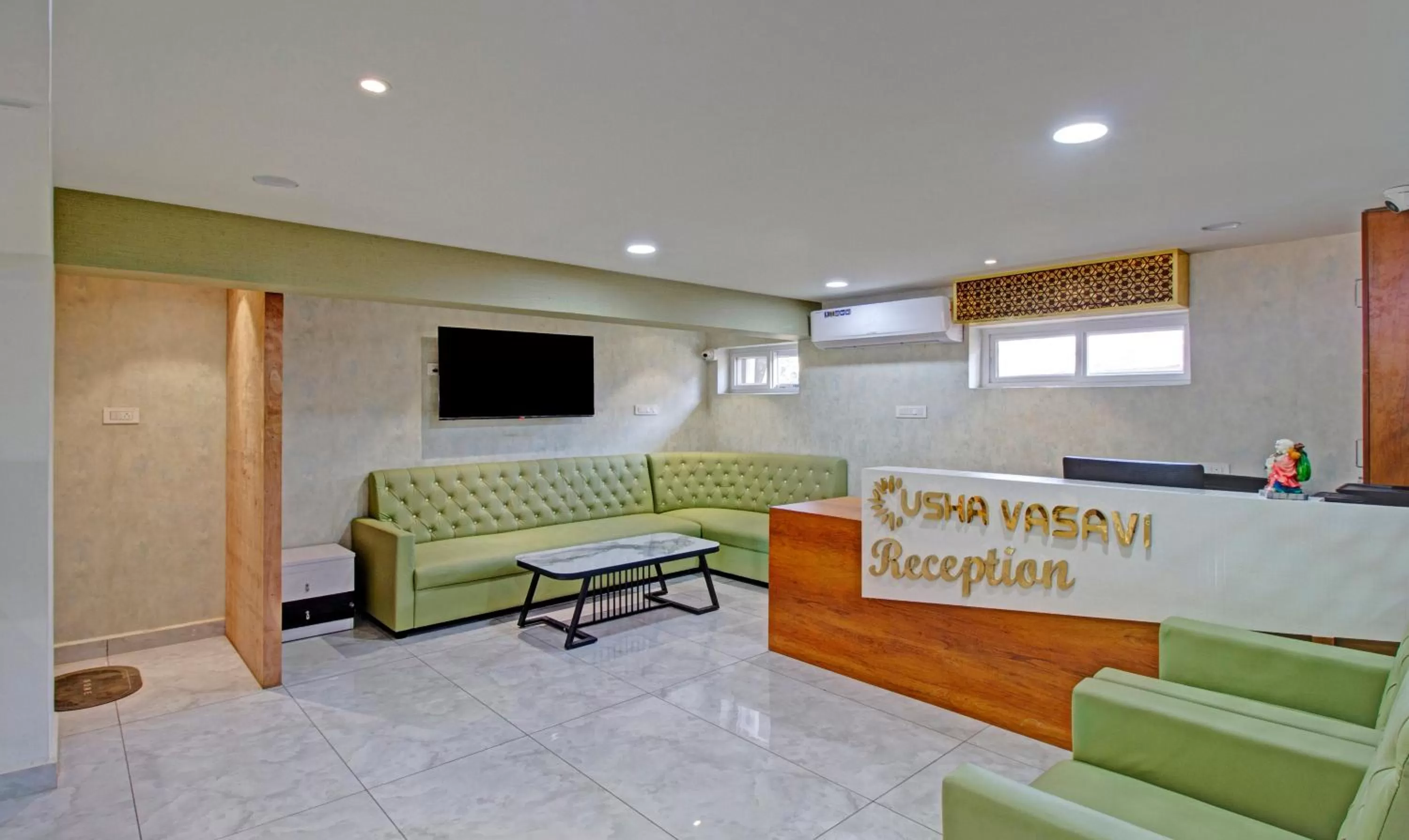 Lobby or reception in Treebo Usha Vasavi Alipiri Road, 2 Km From Tirupati Central Bus Station