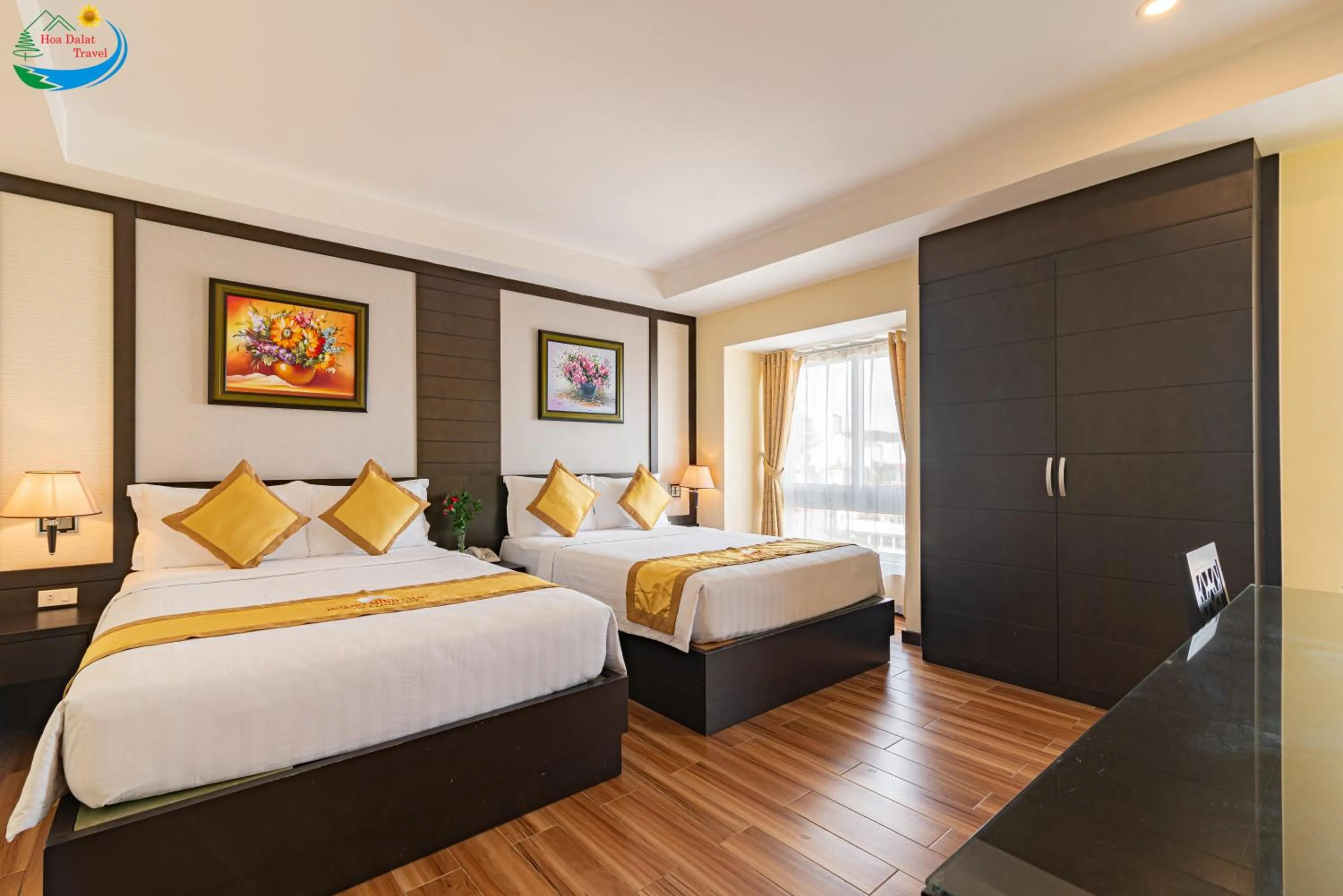 Bed in Hoang Minh Chau Ba Trieu Hotel