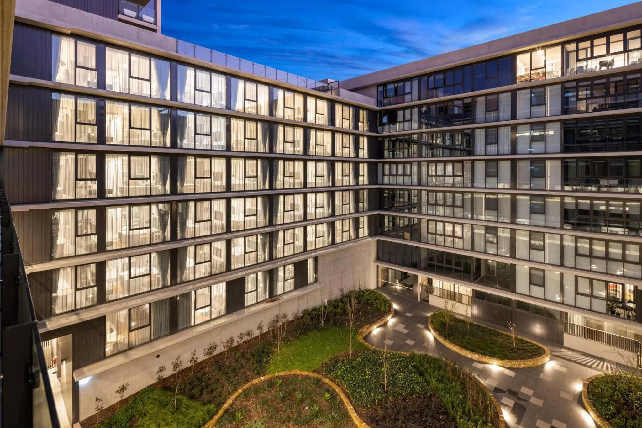 Garden view in The Sebel Canberra Campbell