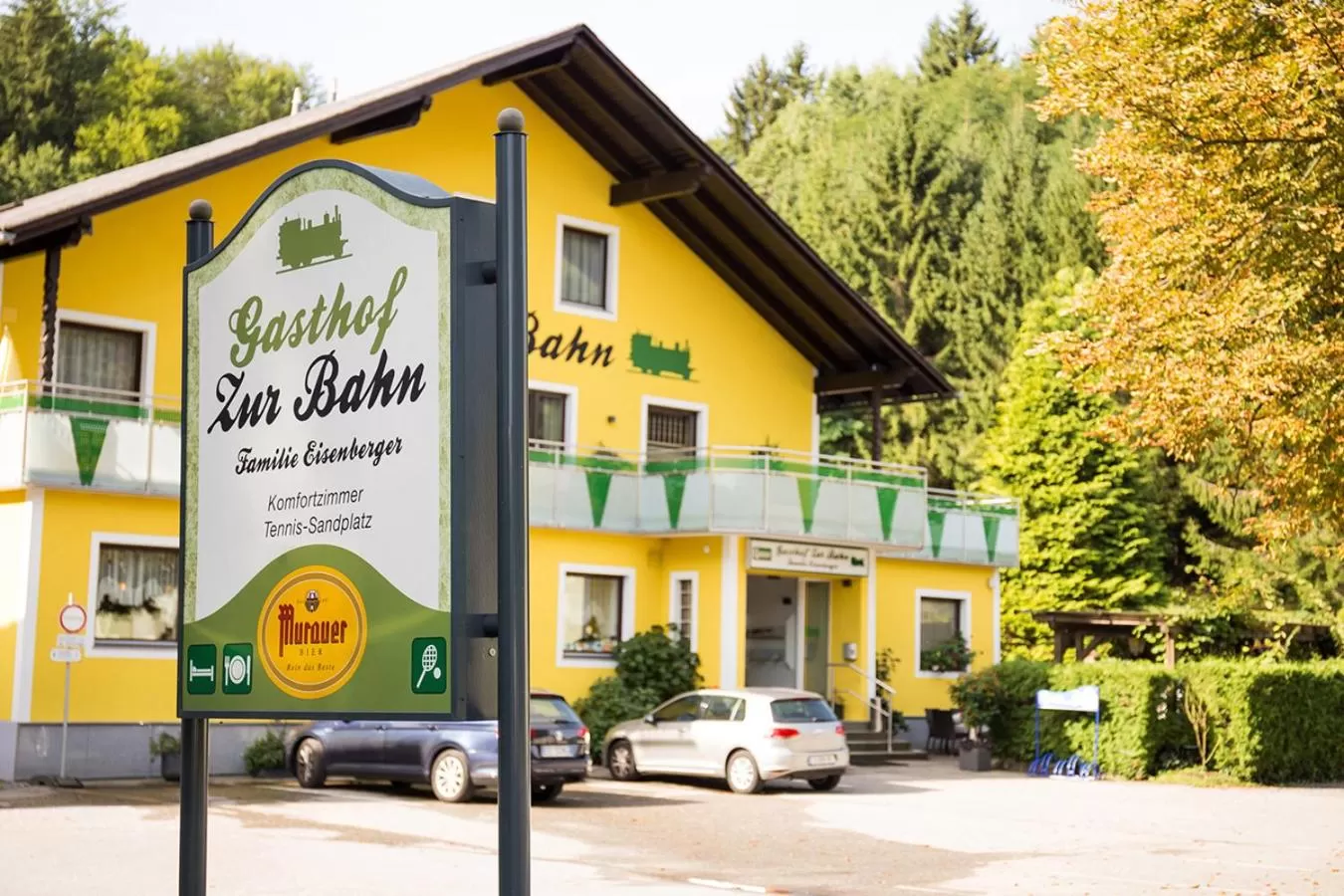 Patio in Gasthof "zur Bahn"