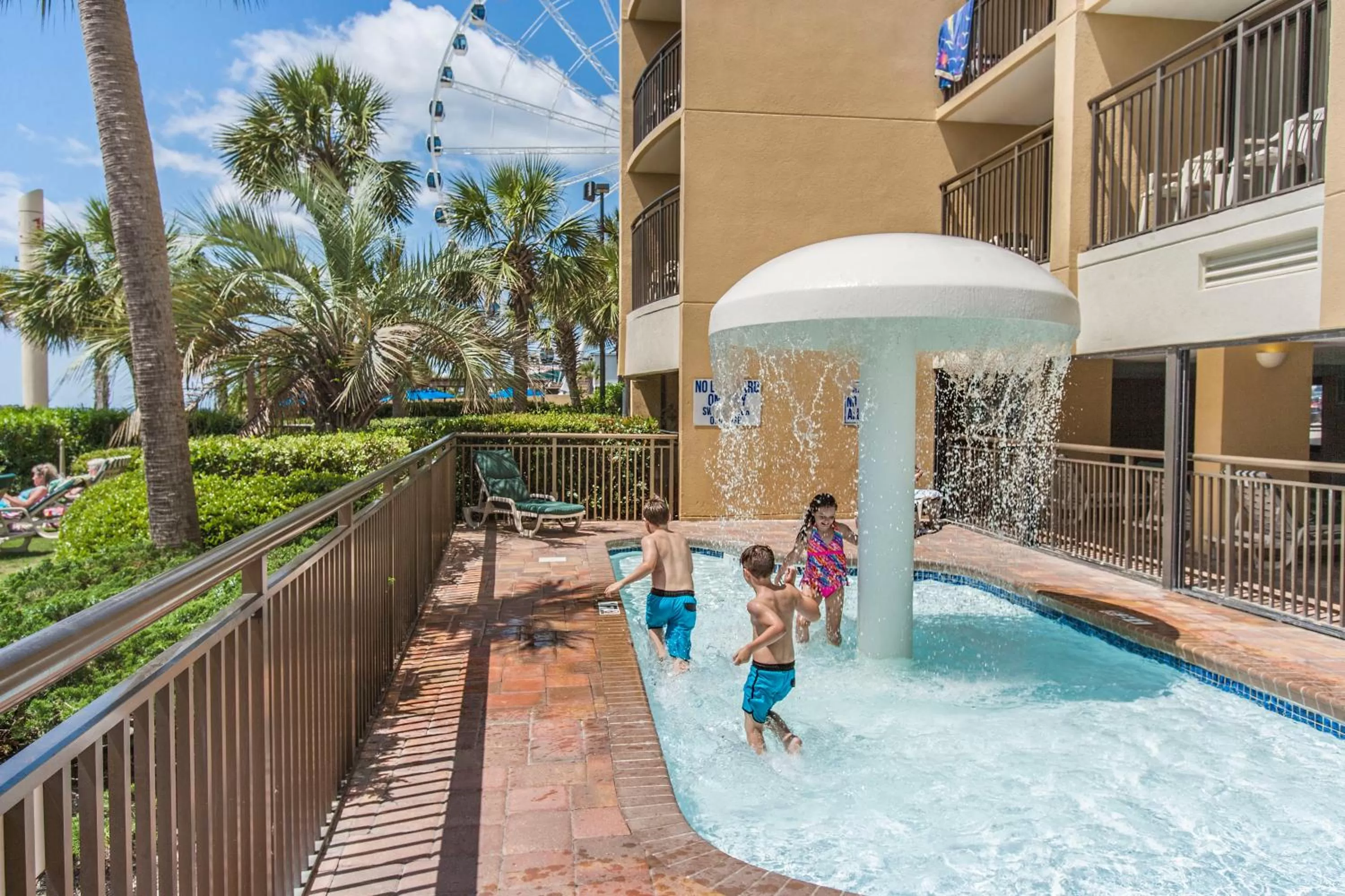 Swimming pool in Holiday Pavilion Resort on the Boardwalk