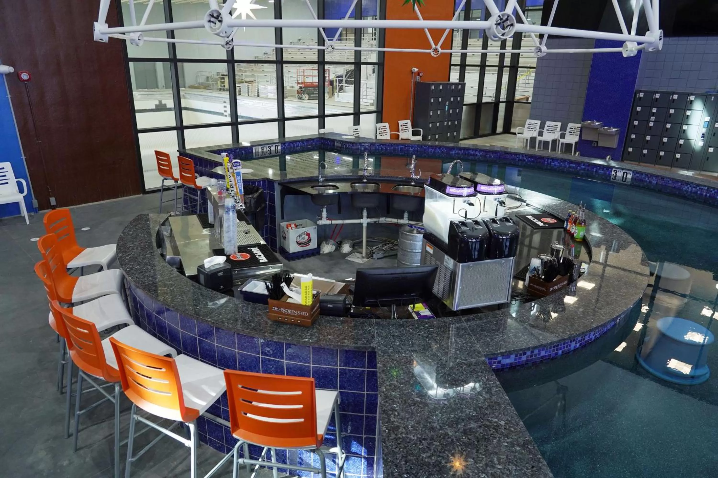 Pool view in Hampton Inn West Wichita Goddard