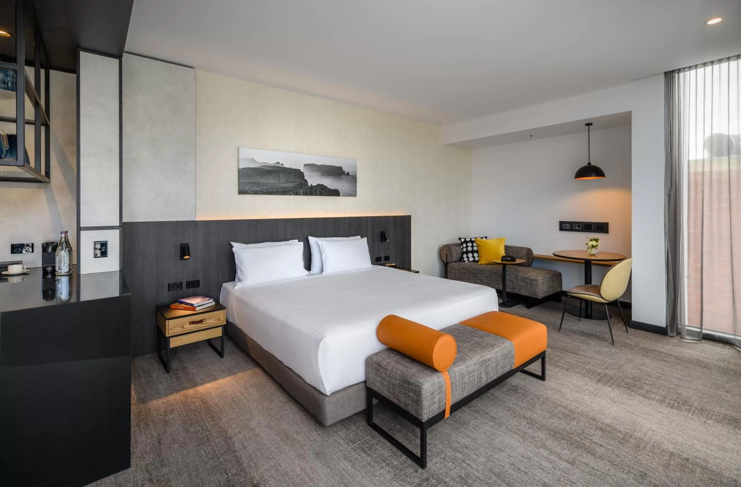 Bed in Mövenpick Hotel Hobart