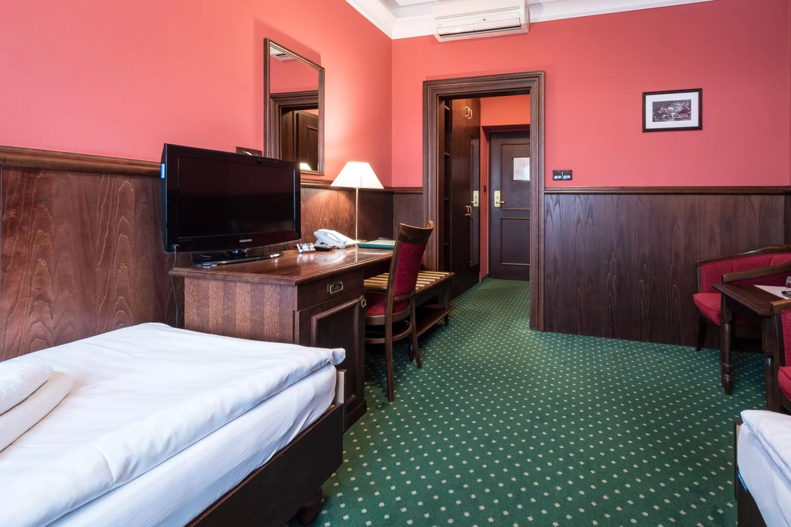 Bed in Hotel U Hejtmana Šarovce