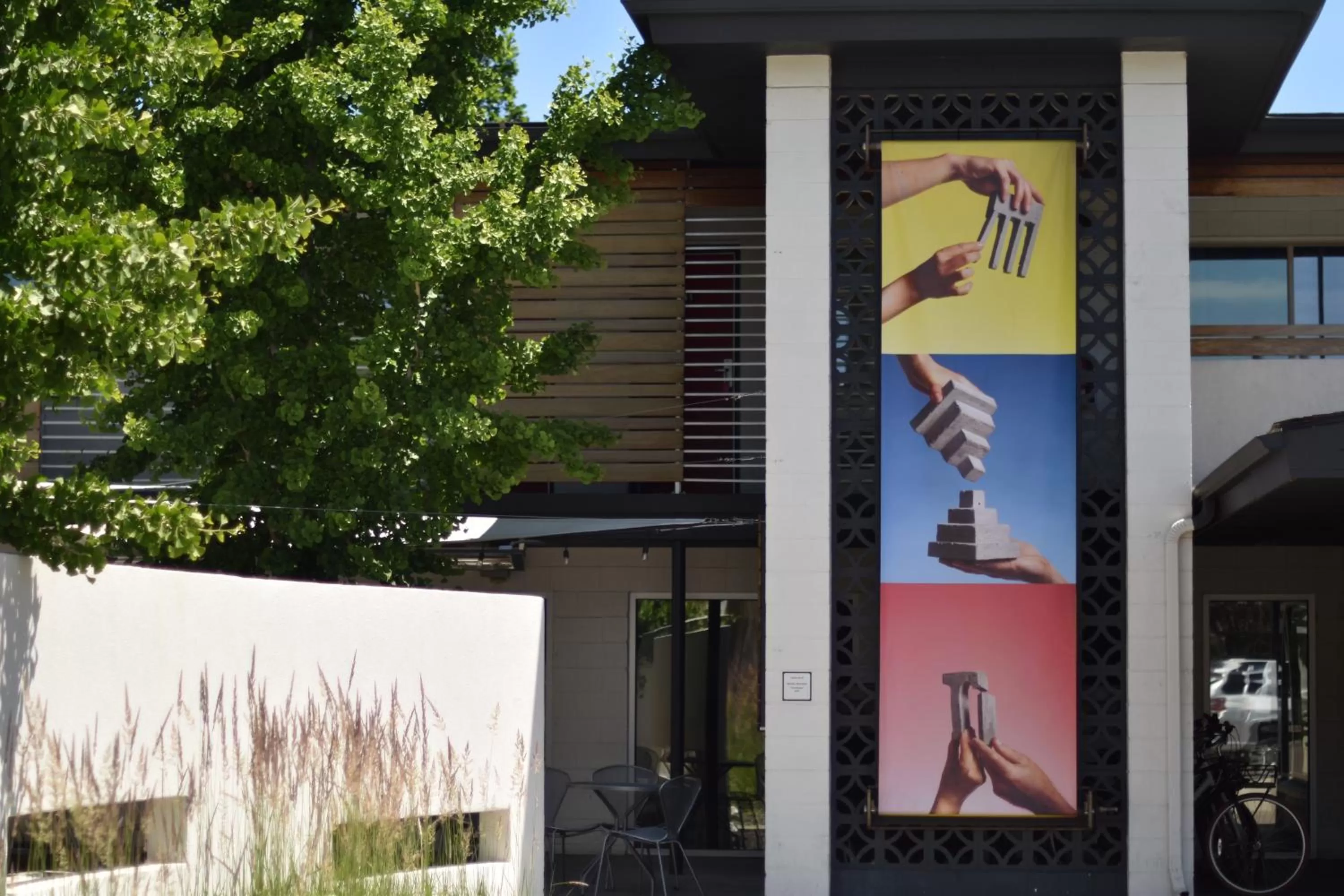Patio in Modern Hotel