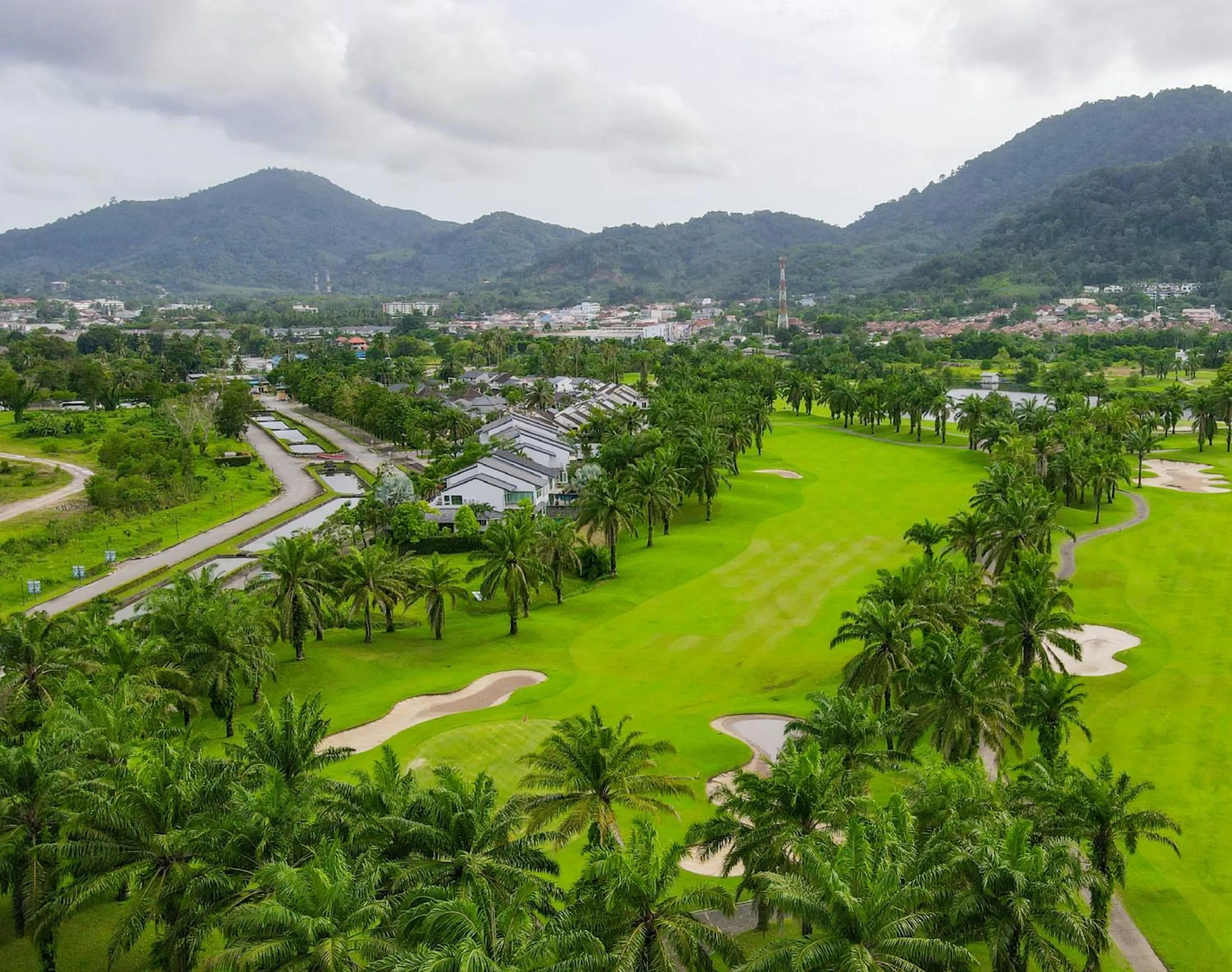 Bird's eye view in Tinidee Golf Resort Phuket