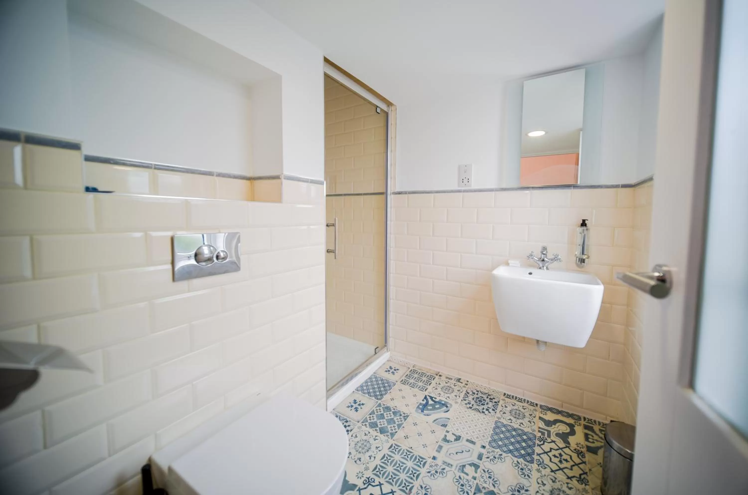 Bathroom in The Strand Hotel, the former residence of Oscar Wilde
