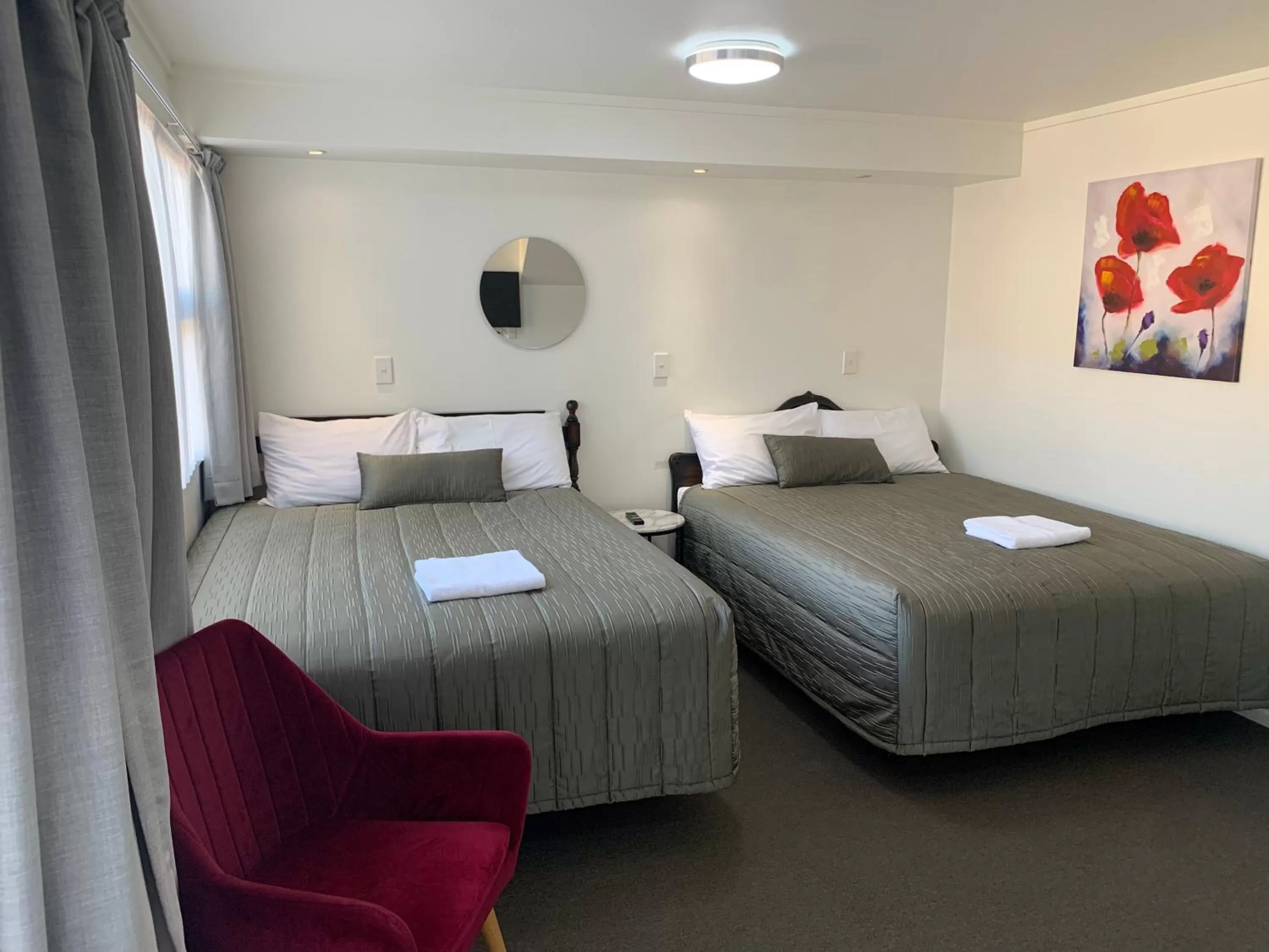 Bed in 755 Regal Court Motel