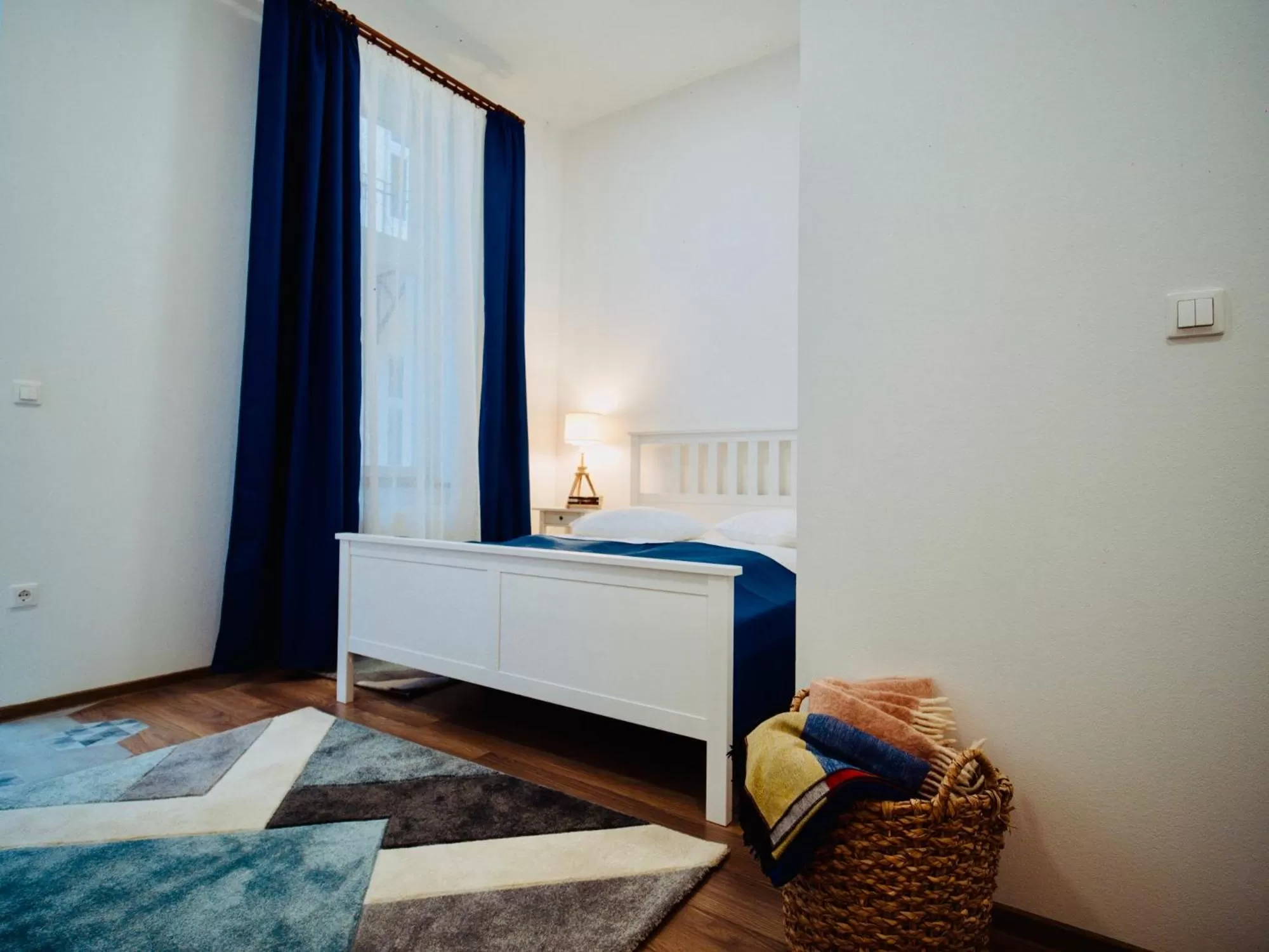 Bed in Zakarias Apartments