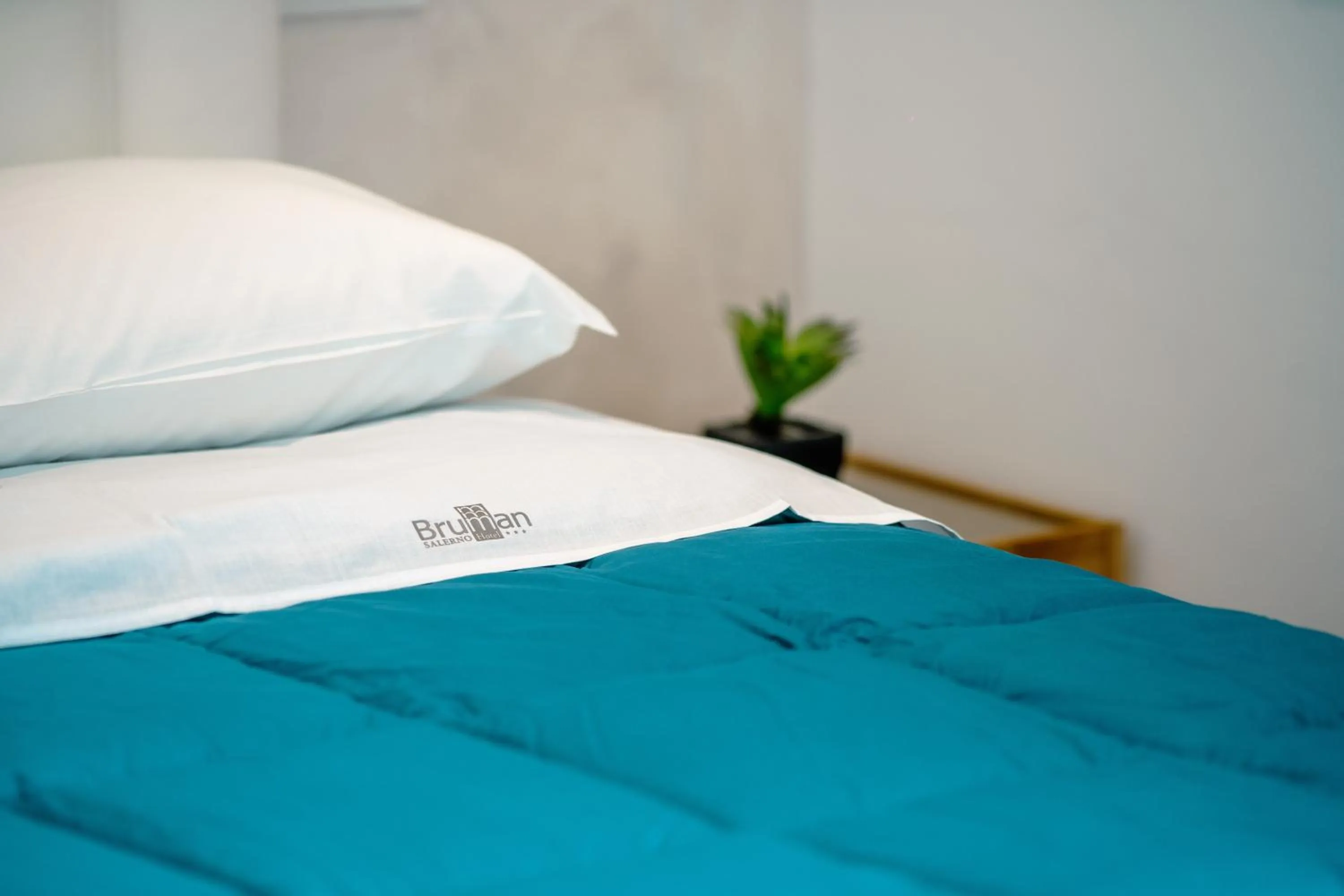 Bed in Hotel Bruman Salerno