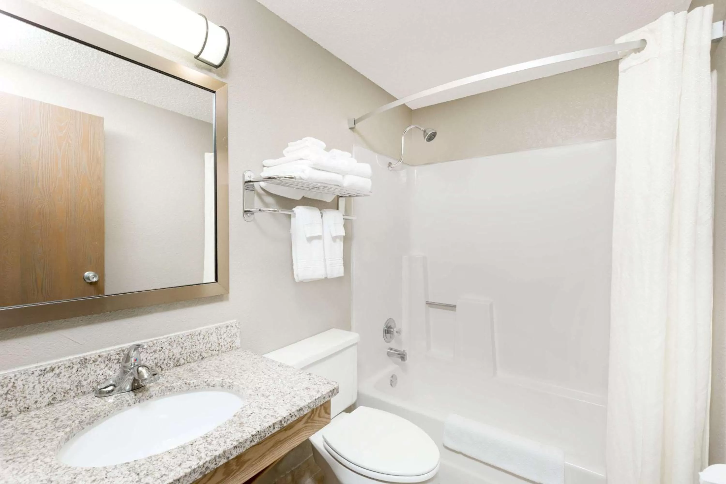 Bathroom in Super 8 by Wyndham Kearney