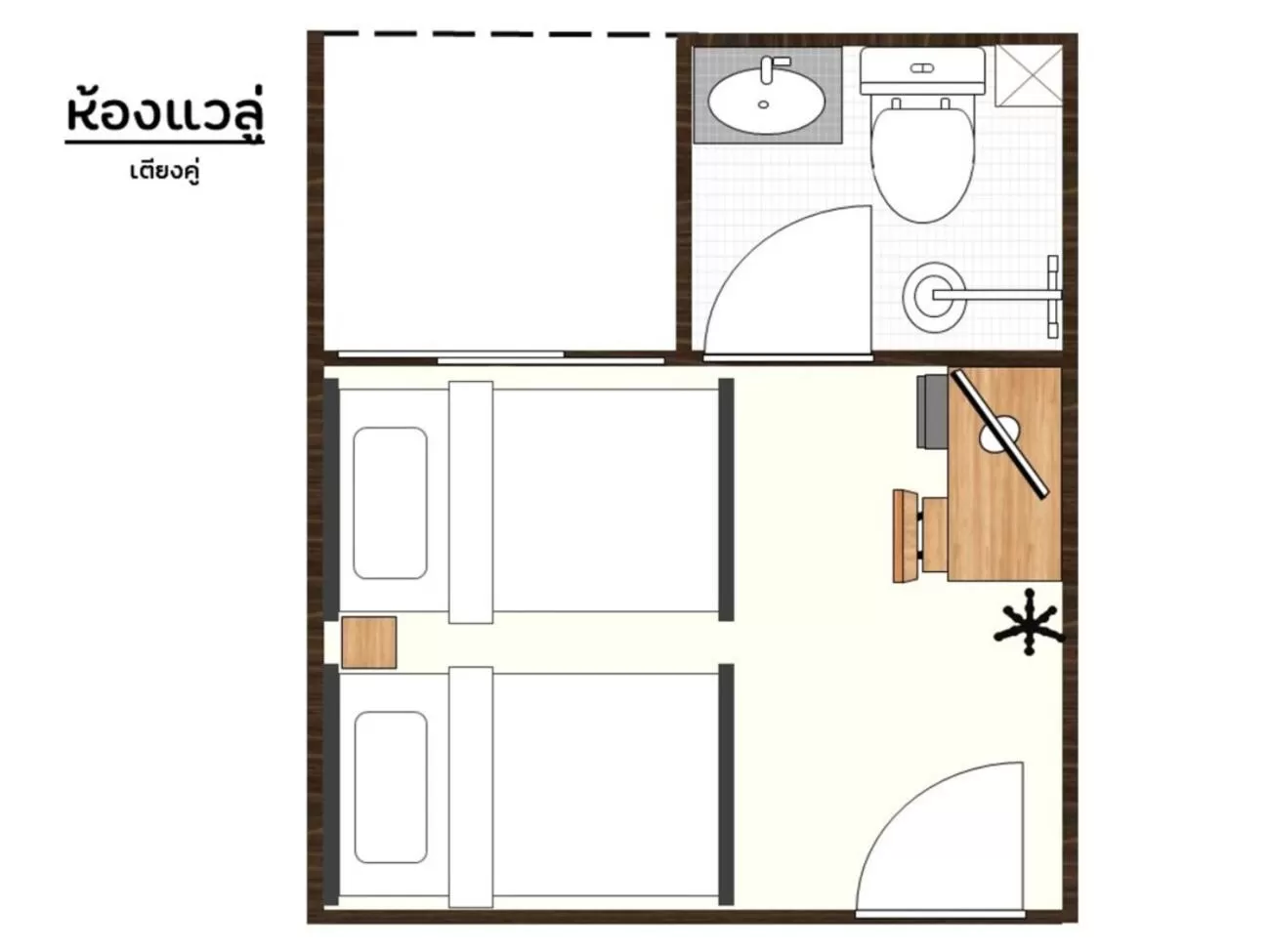 Floor plan in Don Muang Hotel