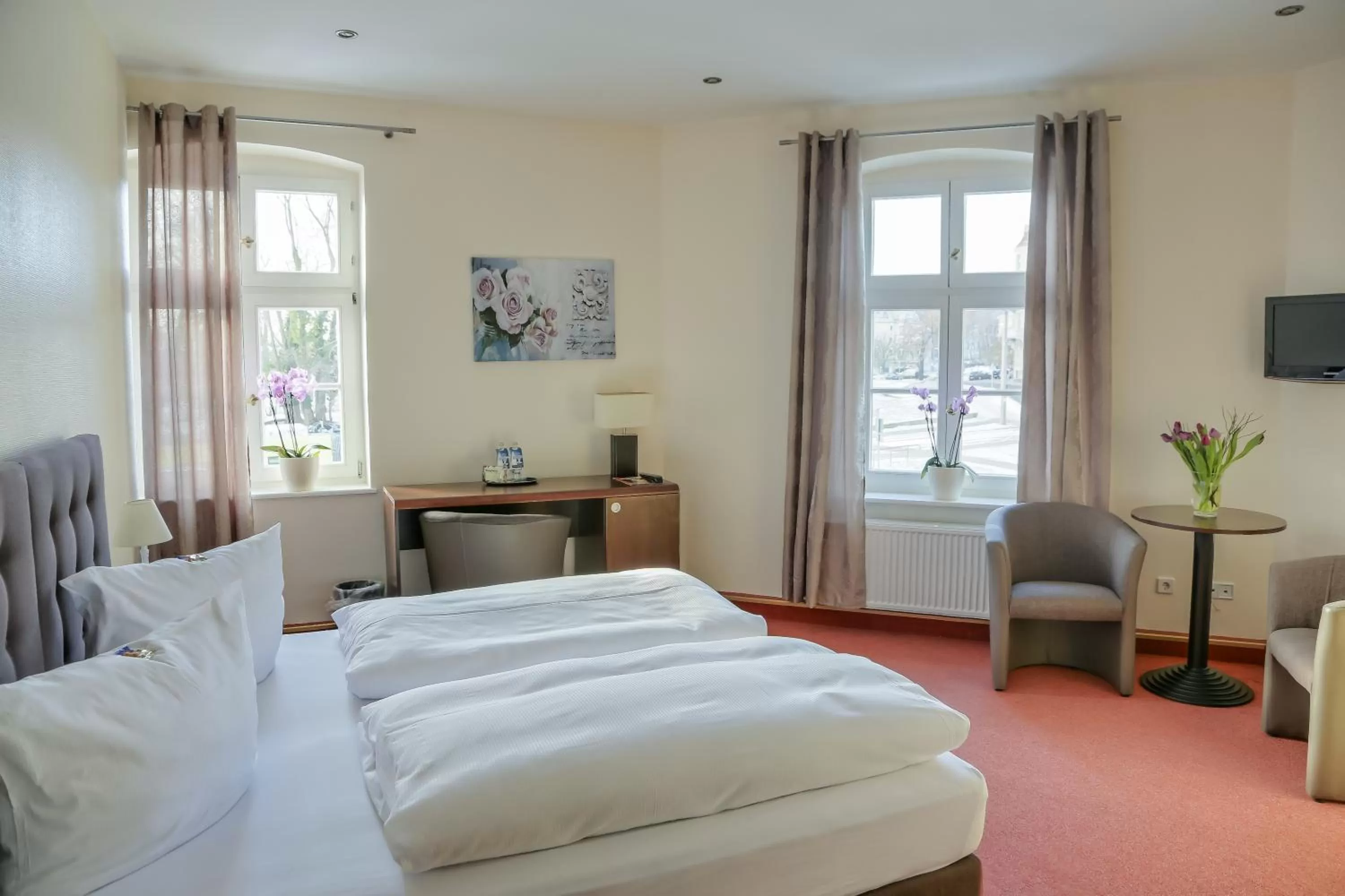 Bed in Hotel Zur Alten Oder- Frankfurt-Oder