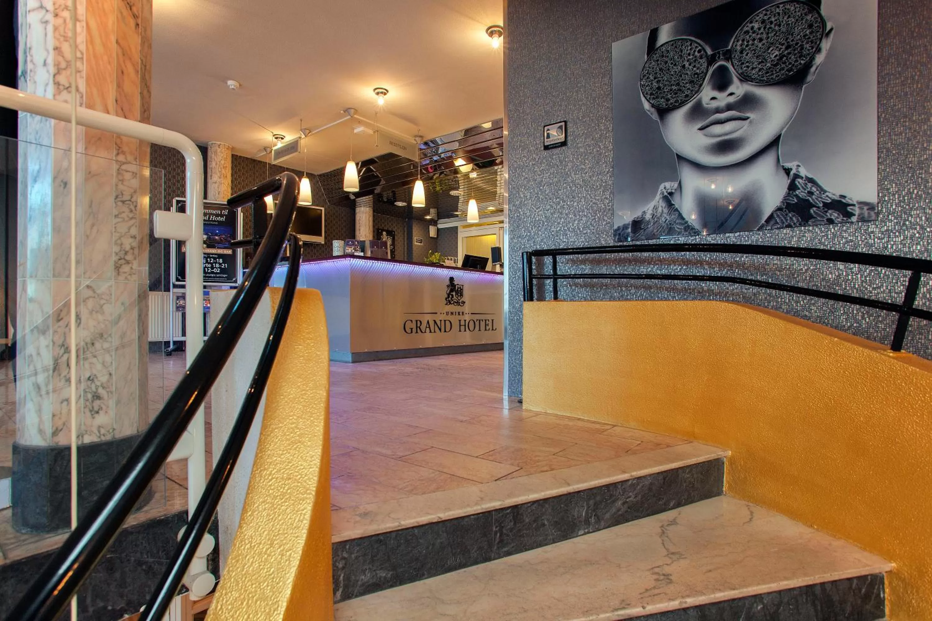 Lobby or reception in Grand Hotel Åsgårdstrand - Unike Hoteller