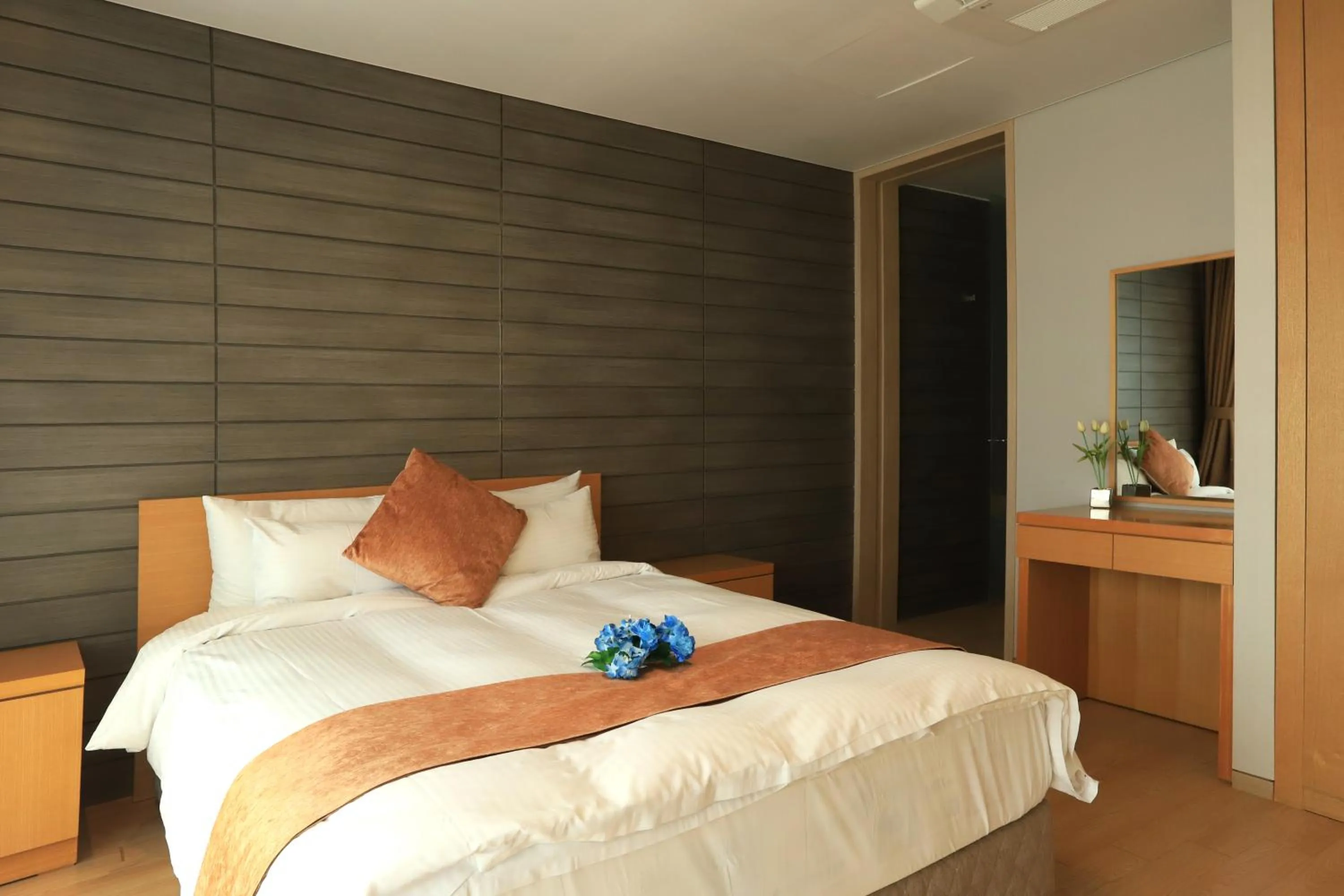 Bed in Y Resort Jeju