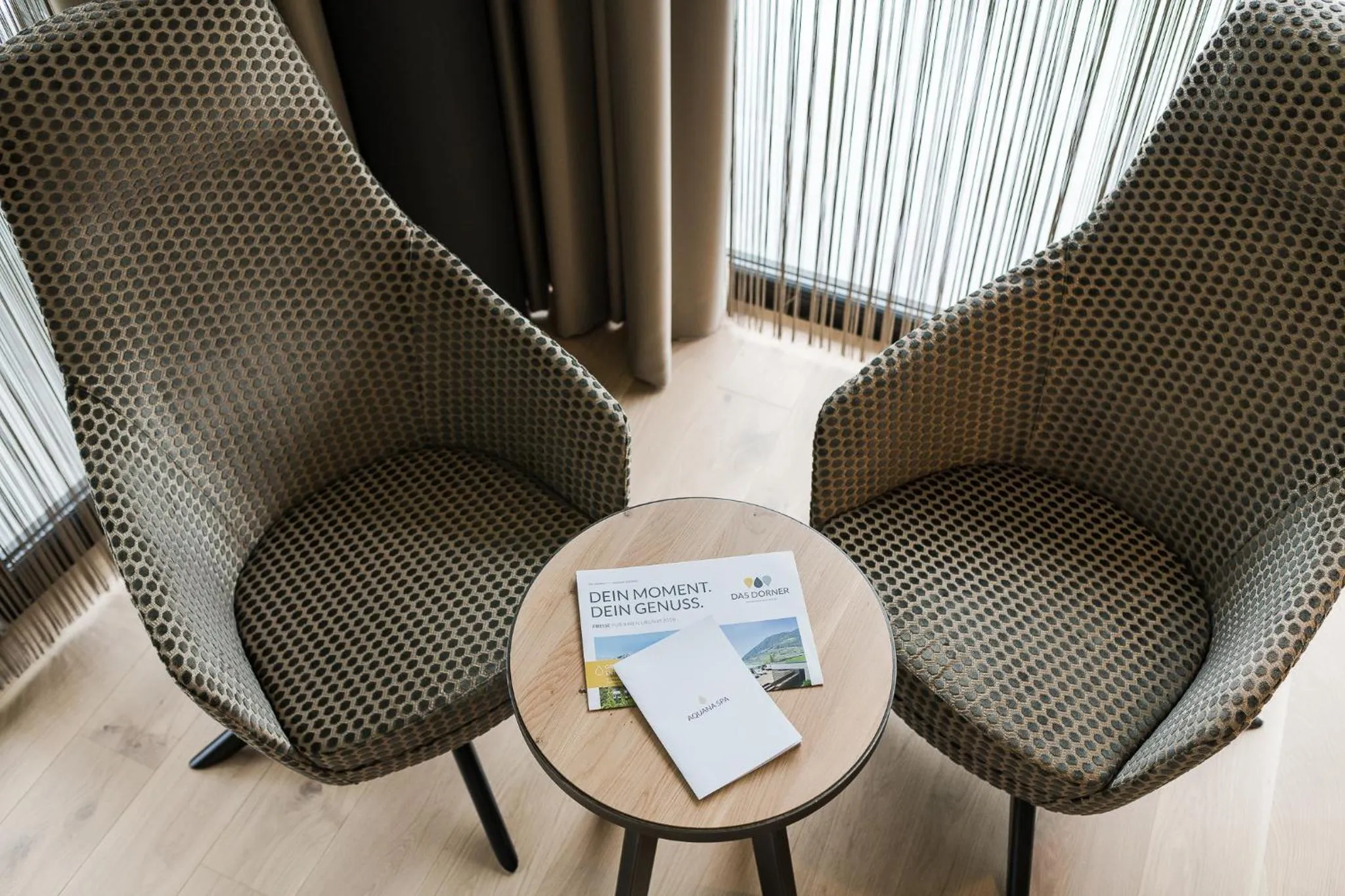 Decorative detail, Seating Area in Hotel Das Dorner