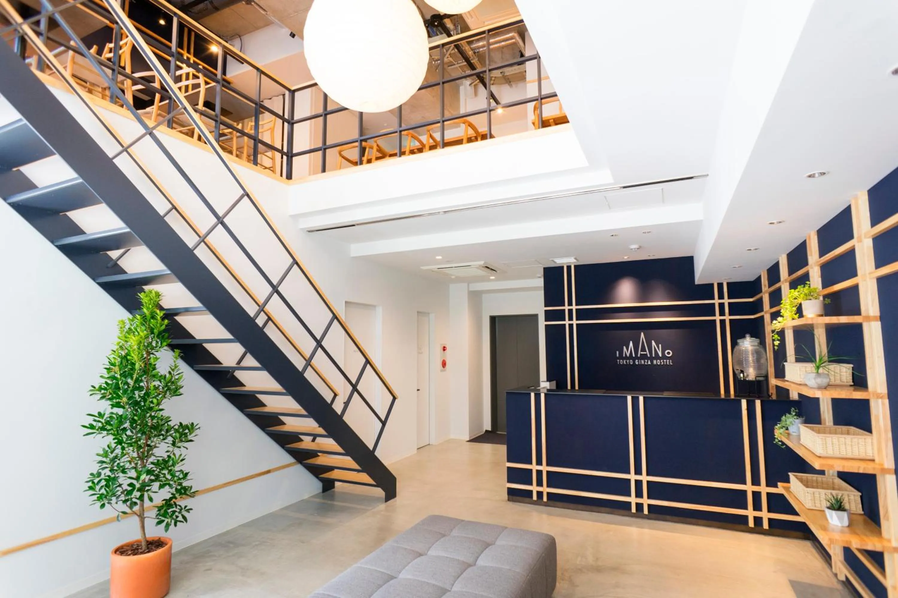 Lobby or reception in Imano Tokyo Ginza Hostel