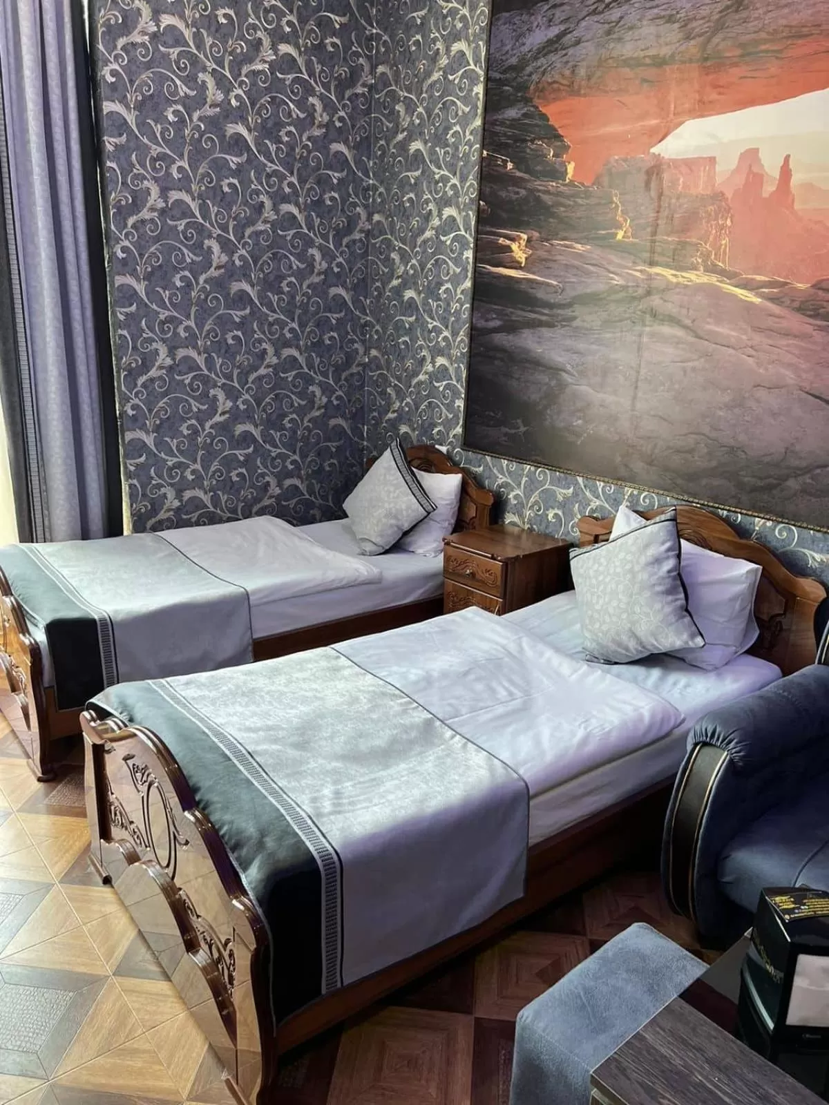 Bed in Zangezur Hotel