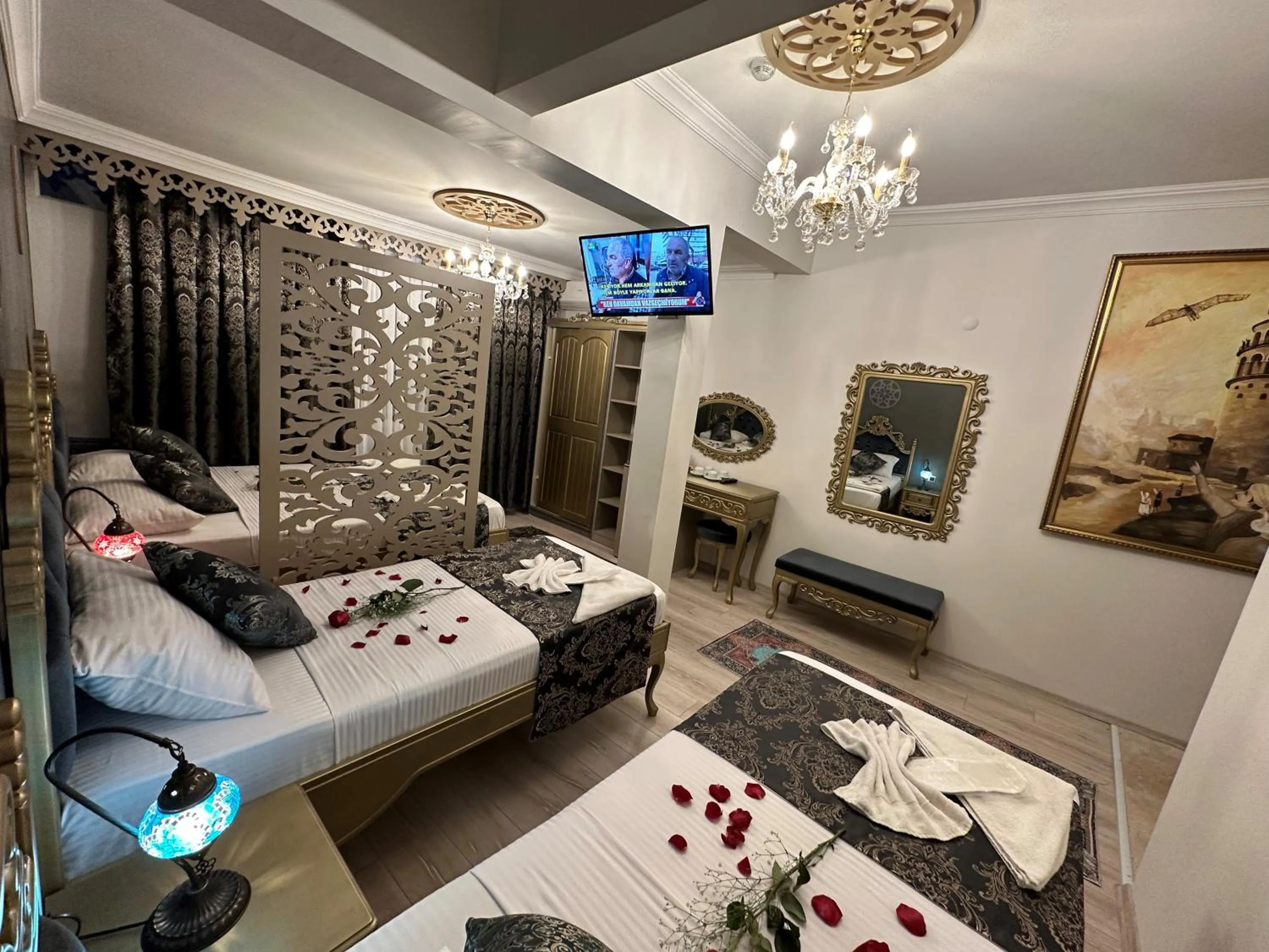 Bed in Ethnica Suites