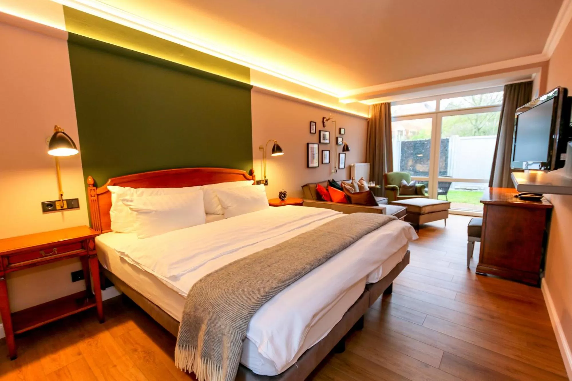 Bed in Nordseehotel Kröger