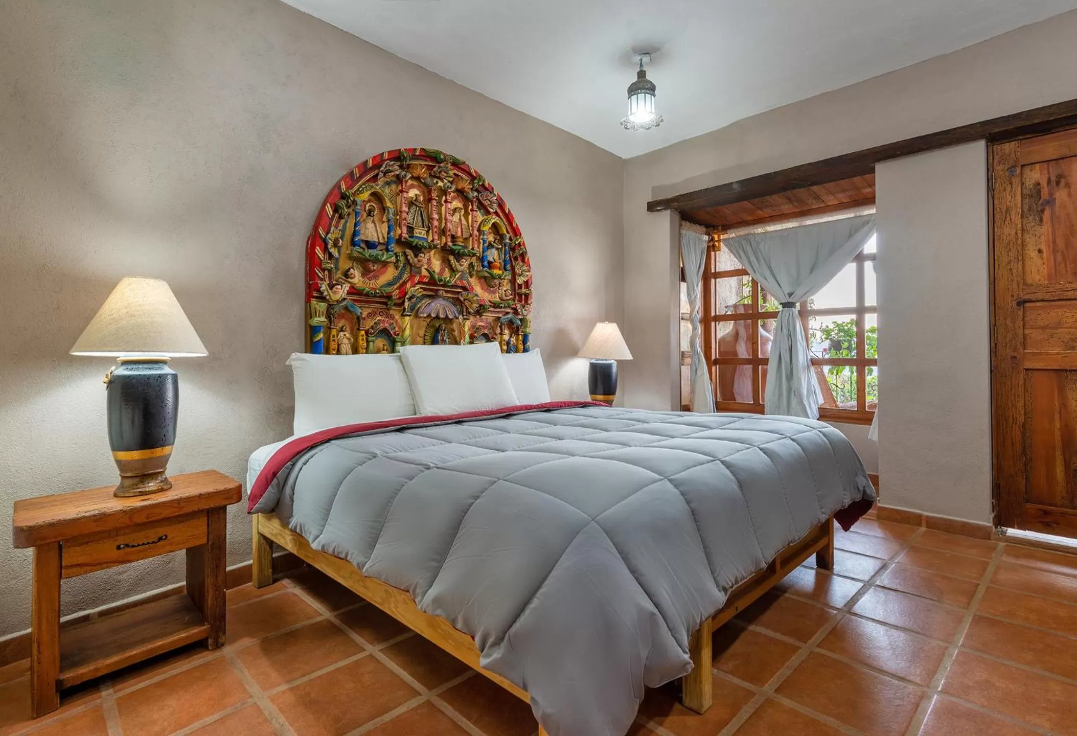 Bed in Eco Hotel Ixhi