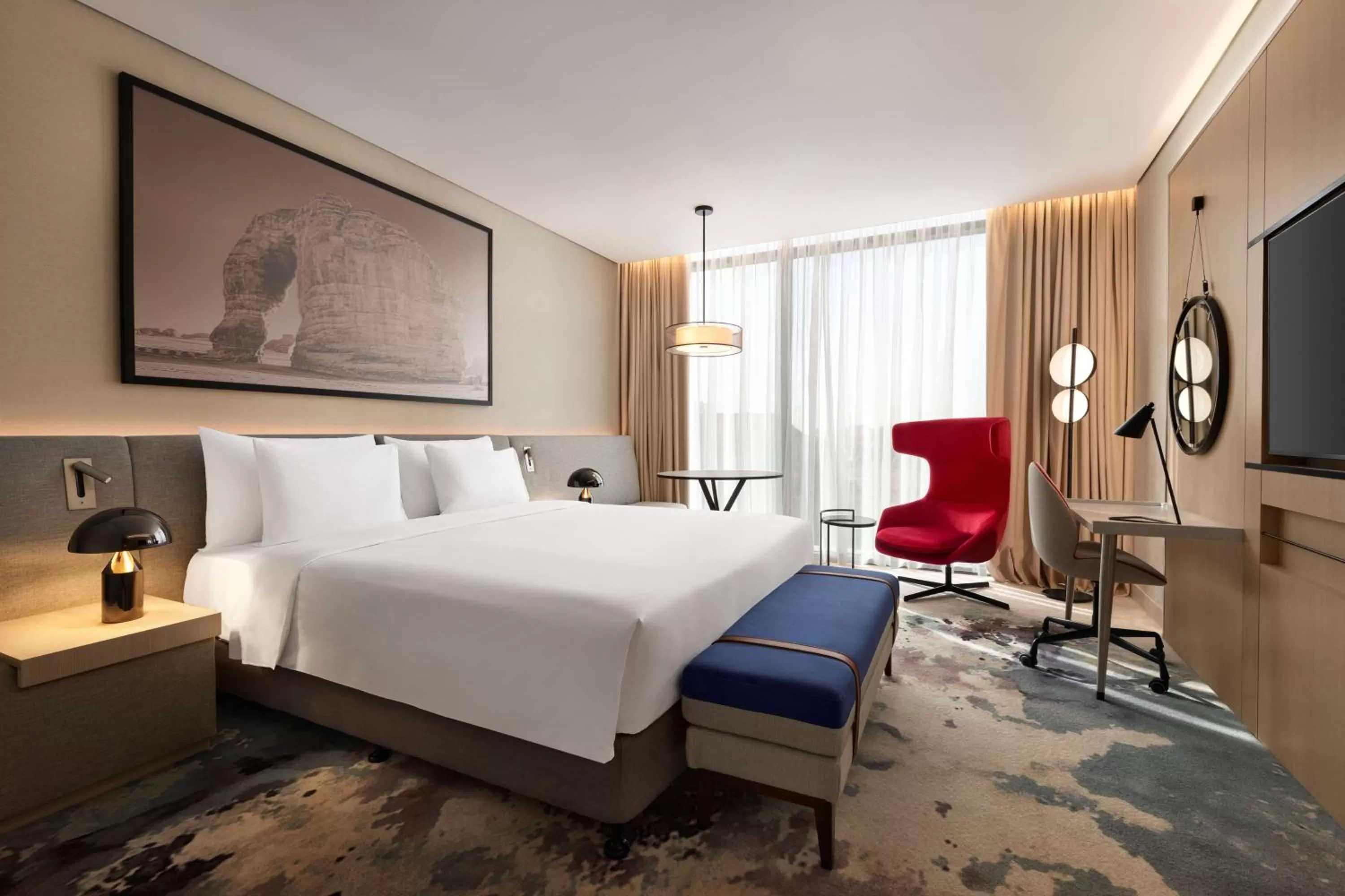 Bed in Radisson Blu Hotel Riyadh Convention and Exhibition Center